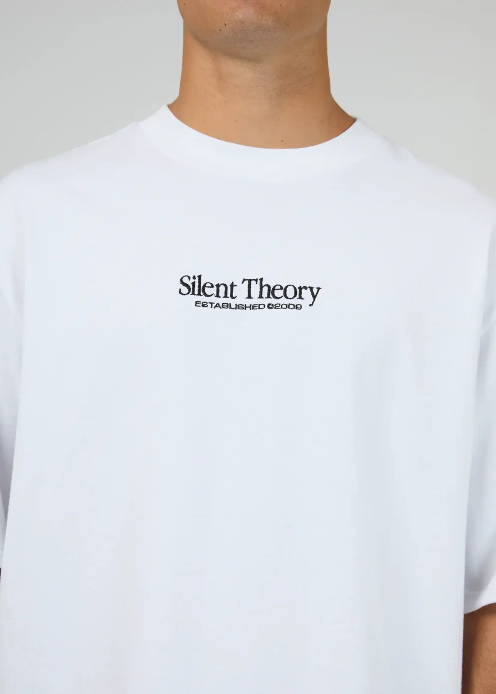 Silent Theory Classic Emb Tee - White