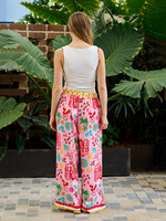 Mercedes Pant Pink/Yellow