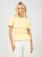 Lipa Ruched Top - Yellow