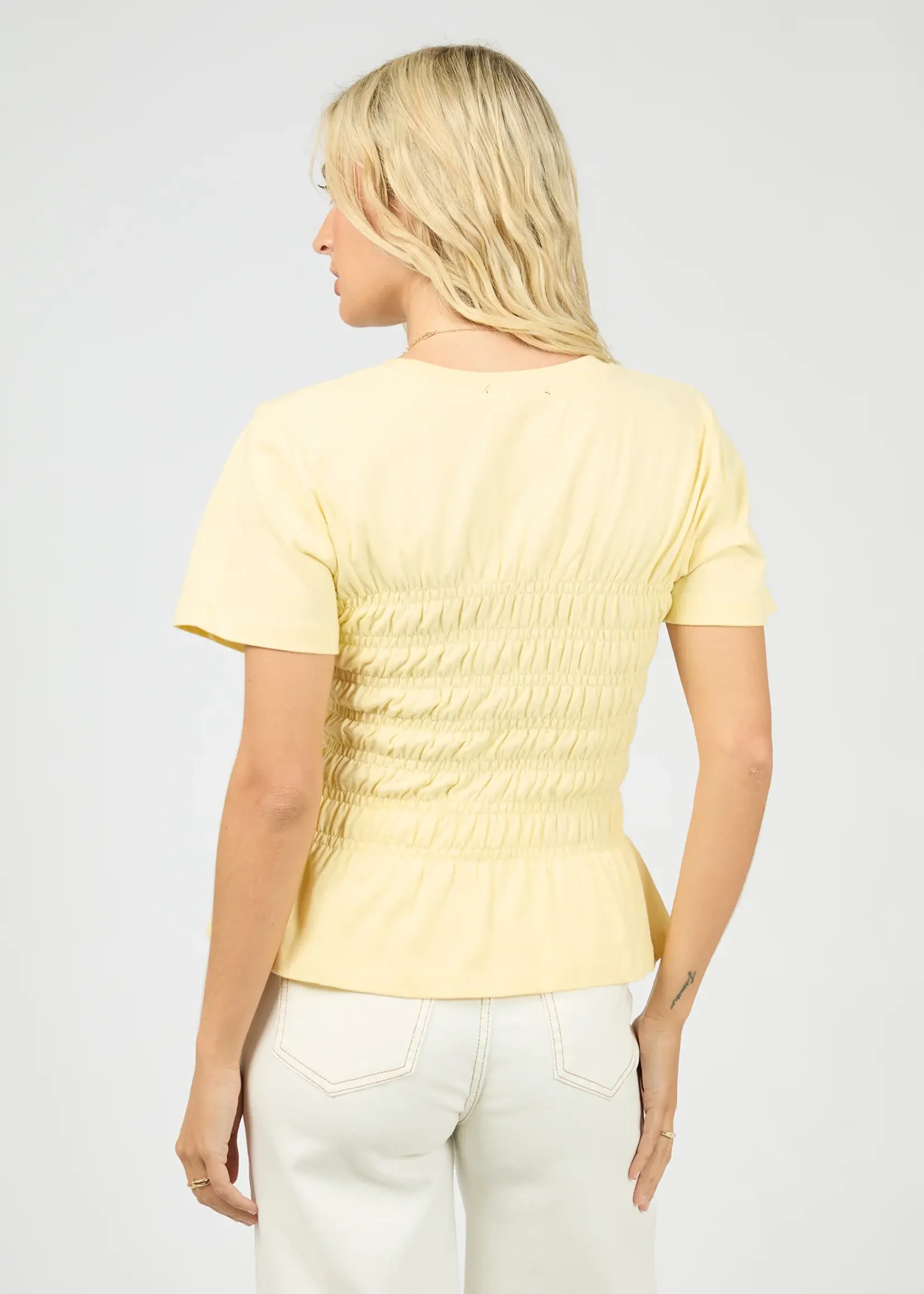 Lipa Ruched Top - Yellow