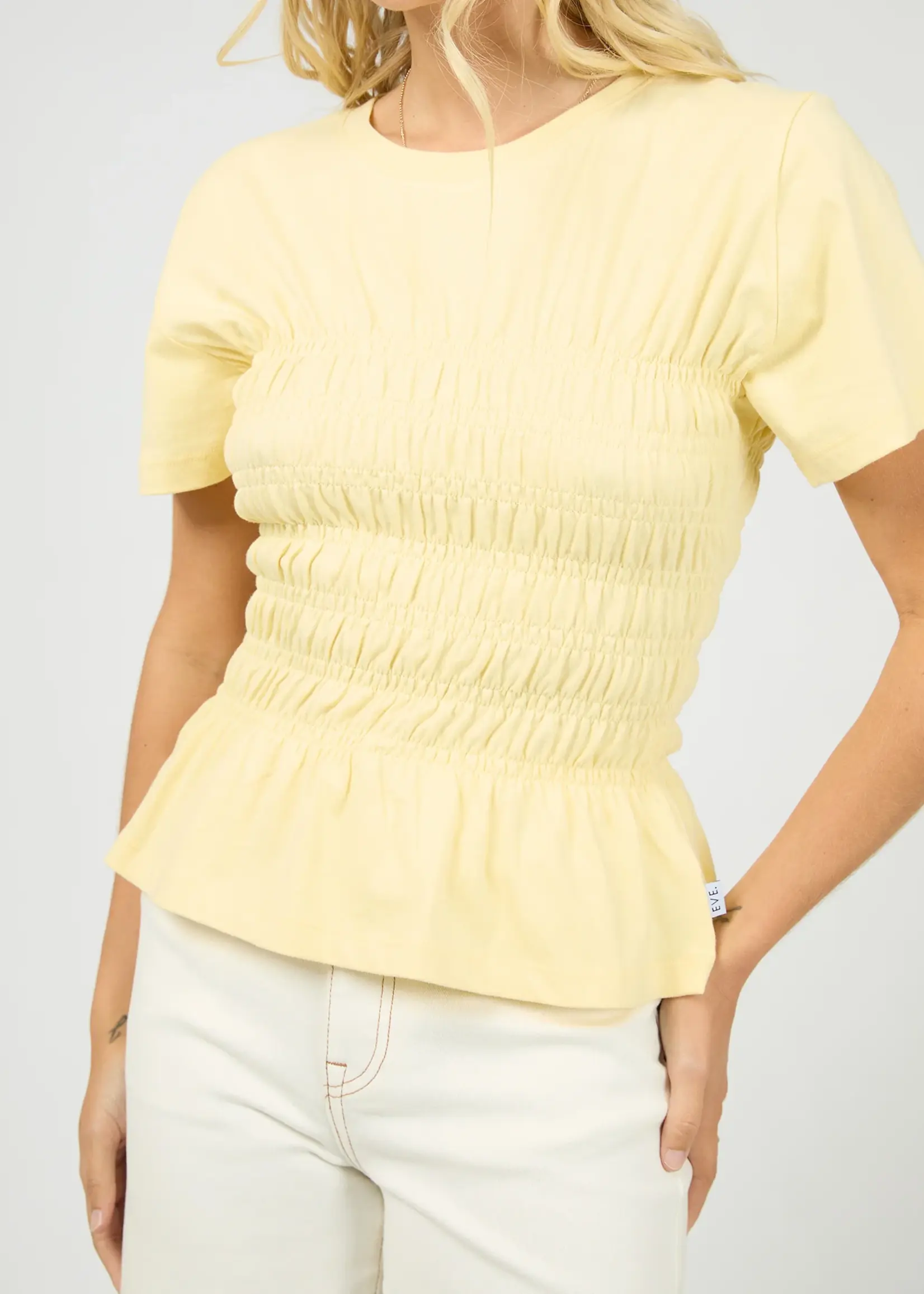 Lipa Ruched Top - Yellow