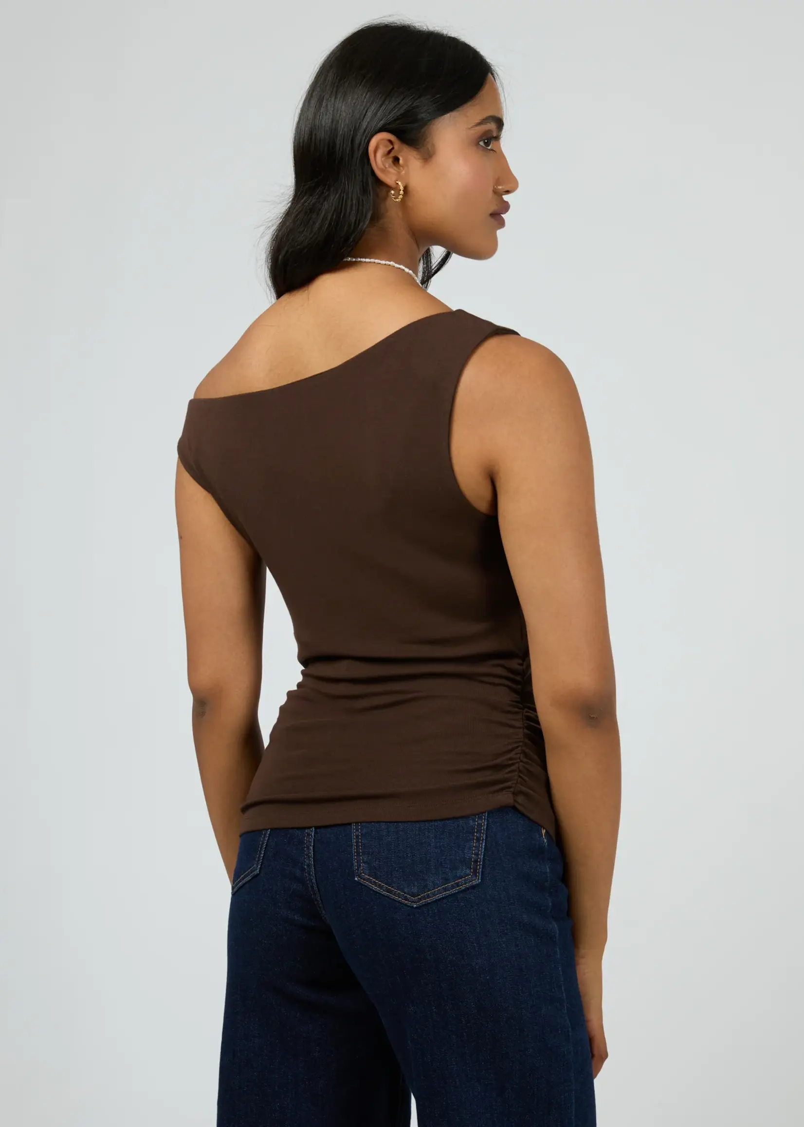 All About Eve Kylie Off Shoulder Top - Brown