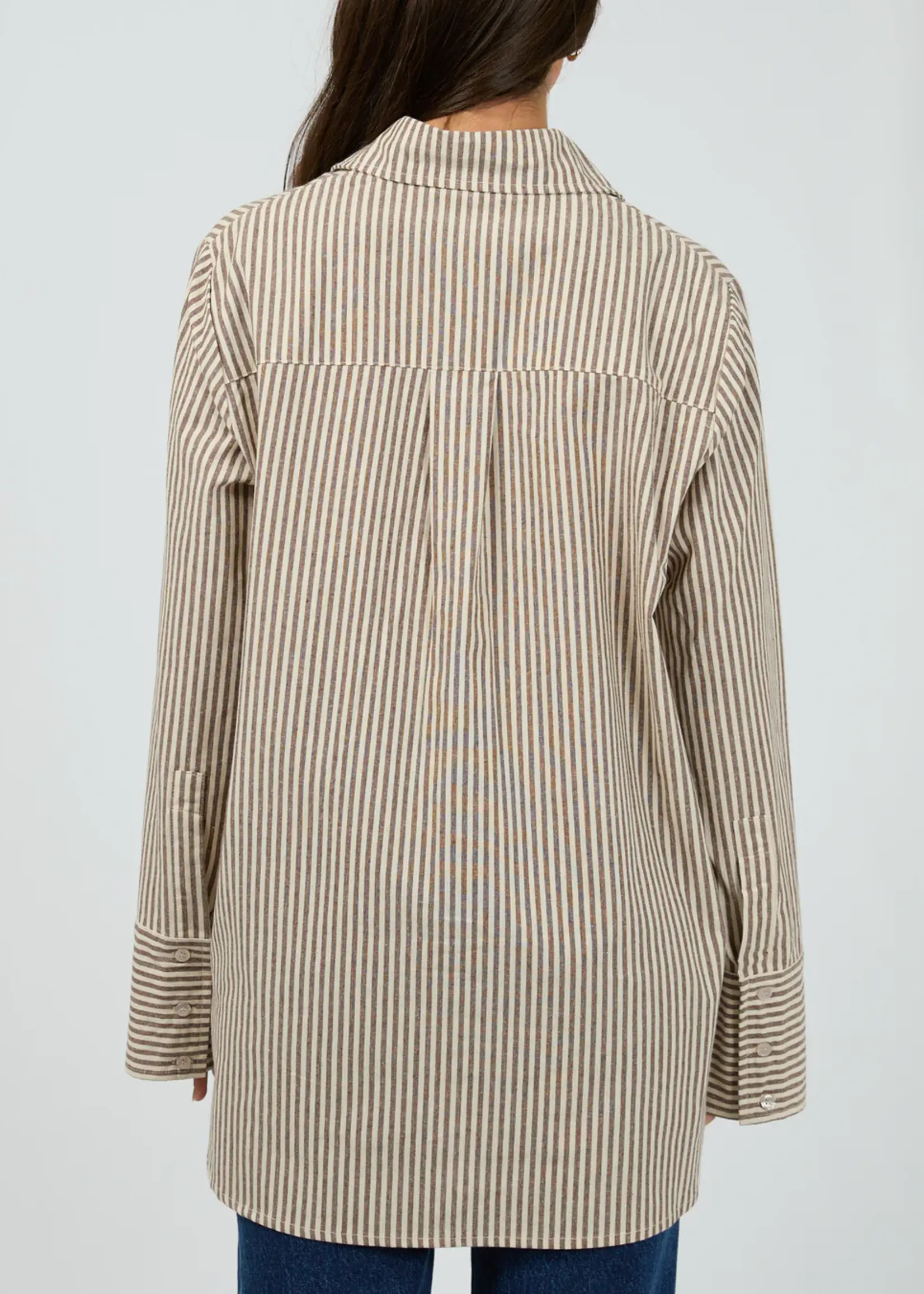 Silent Theory Sunday Long Sleeve Shirt - Chocolate