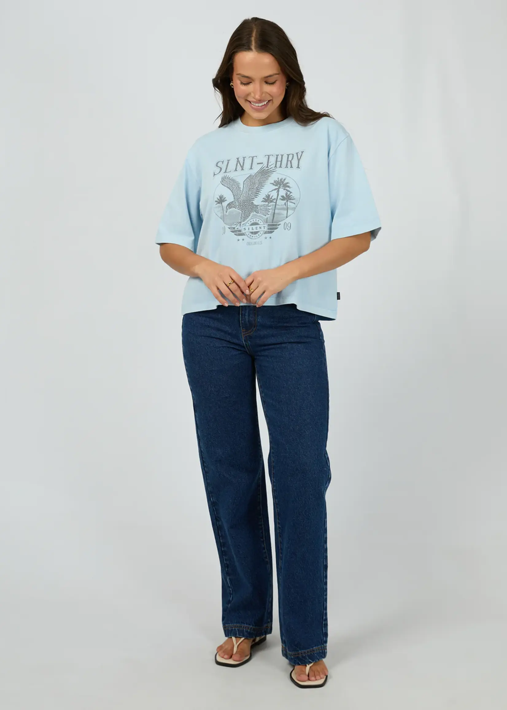 Silent Theory Original Eagle Tee - Light Blue