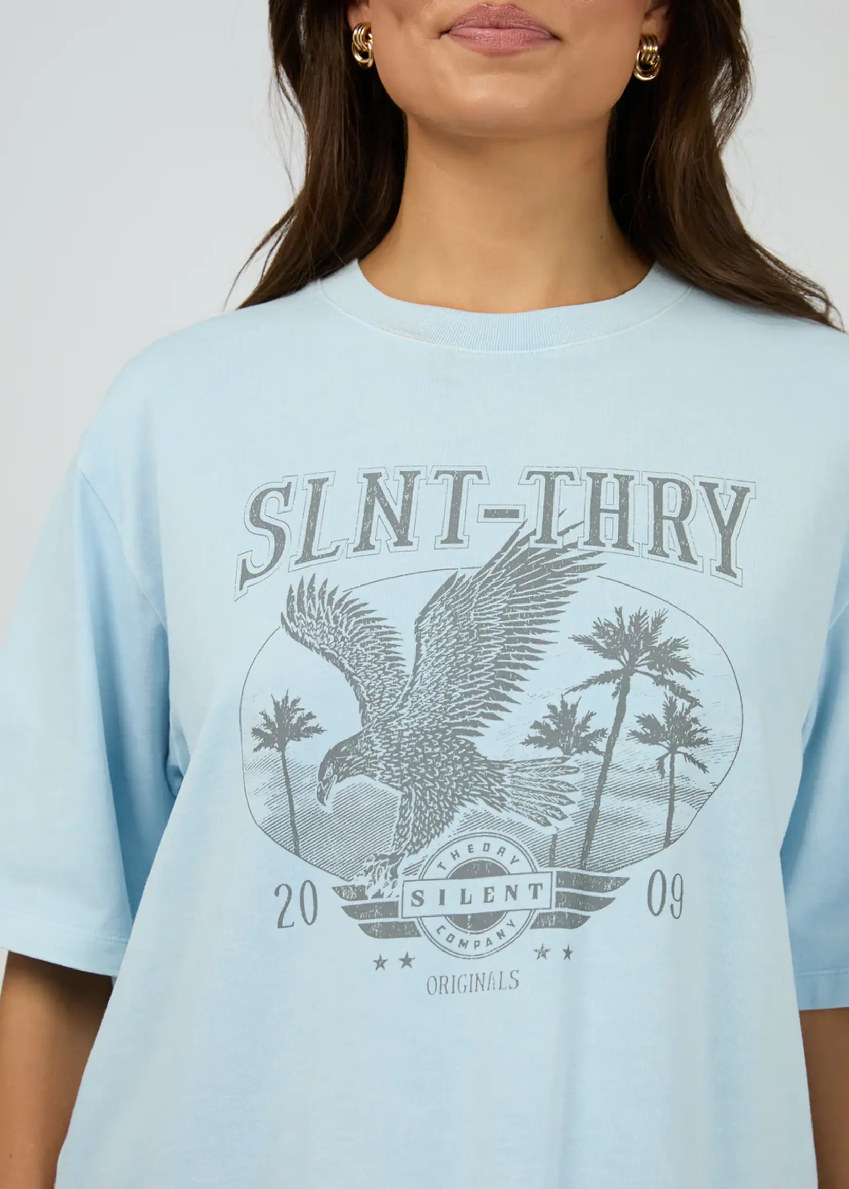 Silent Theory Original Eagle Tee - Light Blue
