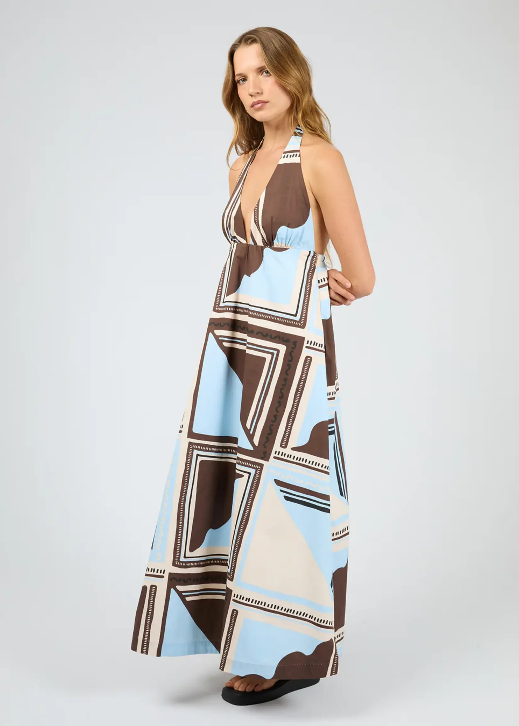 Antibes Maxi Dress - Blue