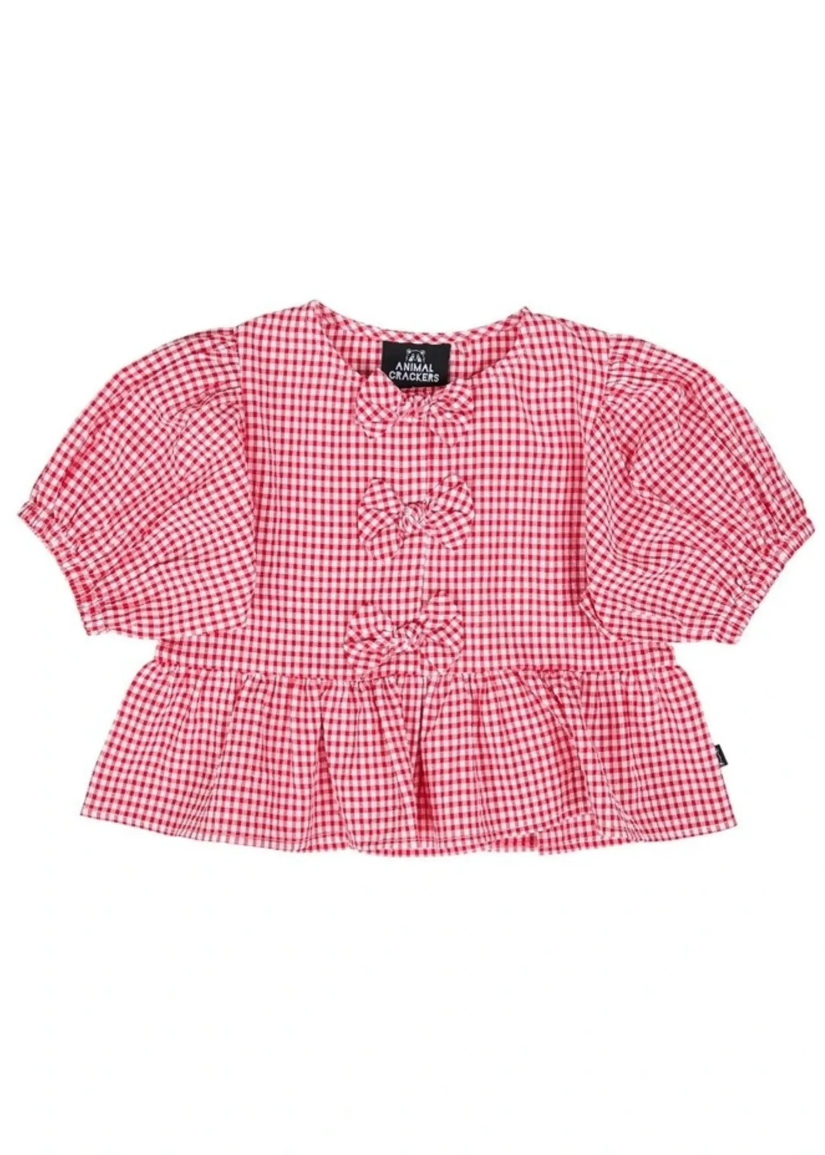 Animal Crackers Checkered Top