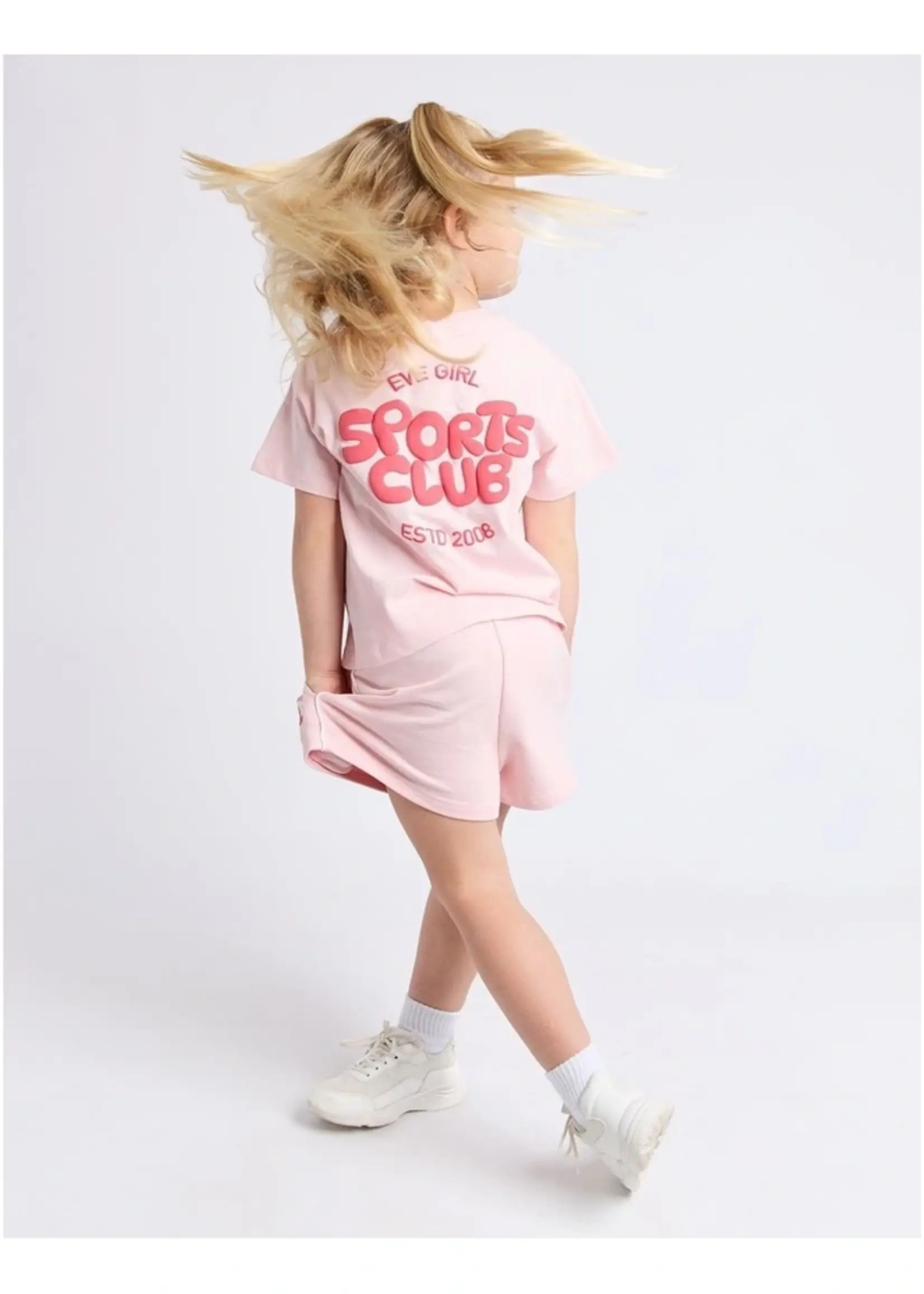 Sports Club Tee - Pale Pink