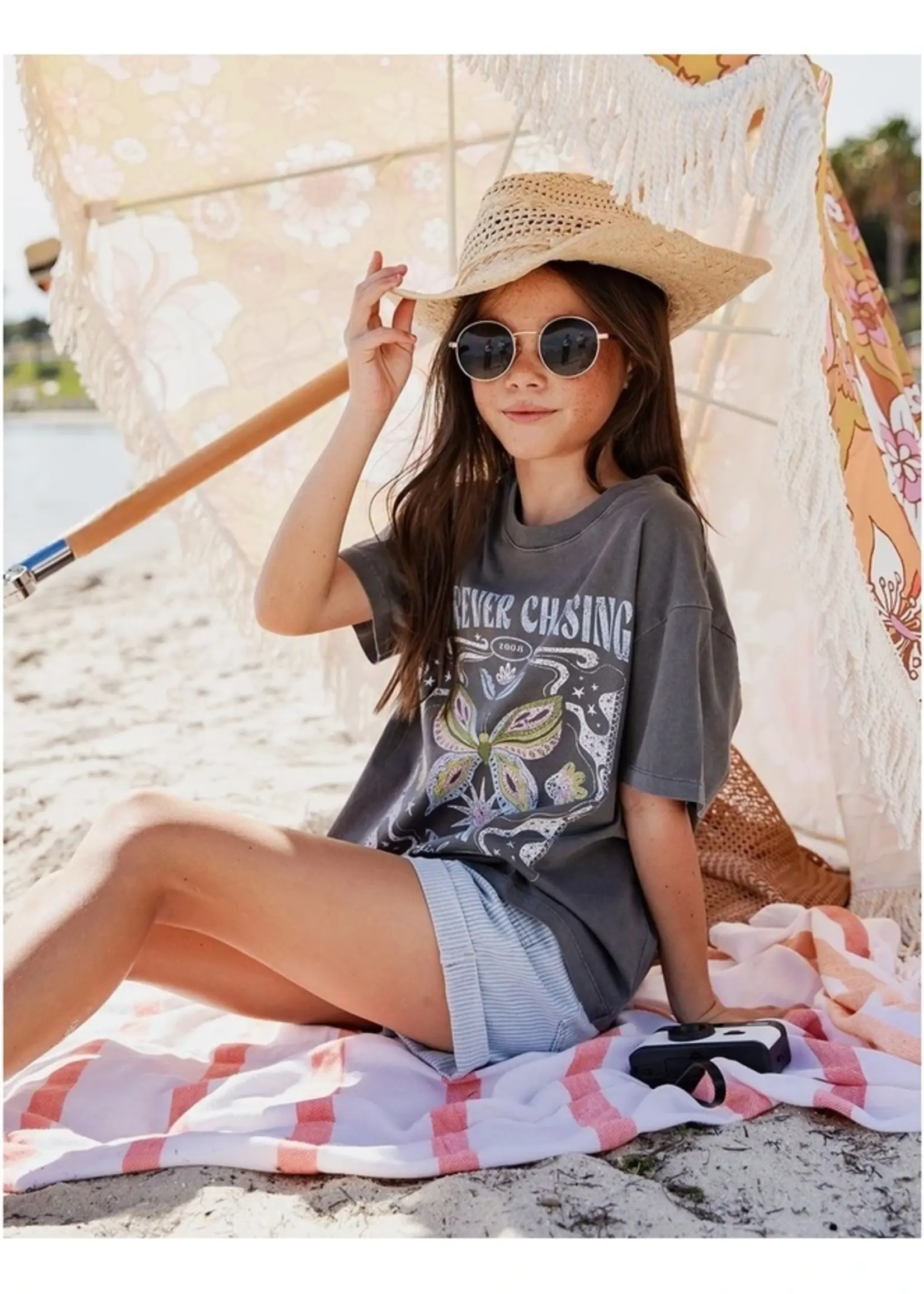 Chasing The Sun Tee - Charcoal