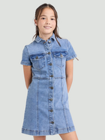 Jenny Denim Dress - Mid Blue