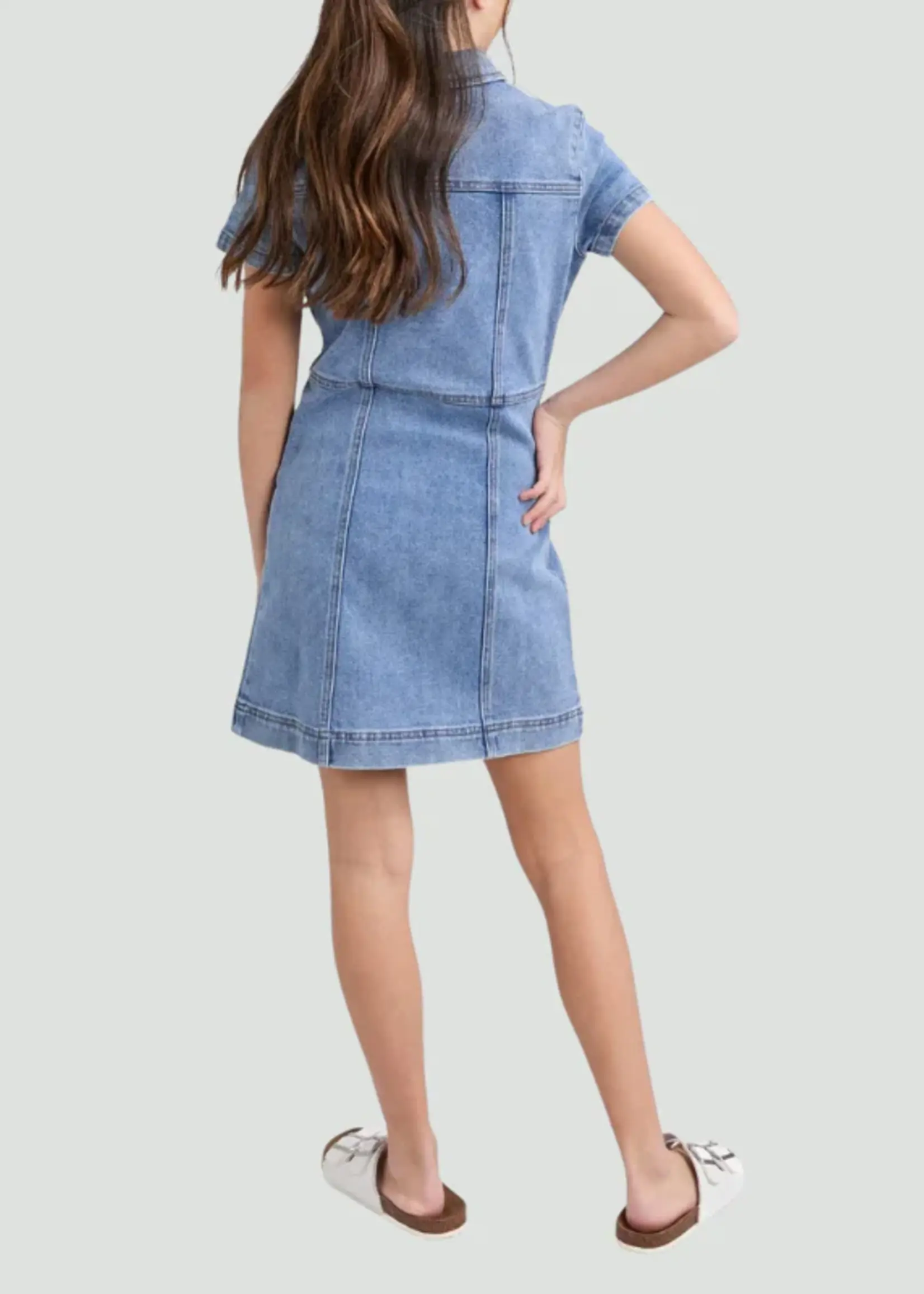 Jenny Denim Dress - Mid Blue