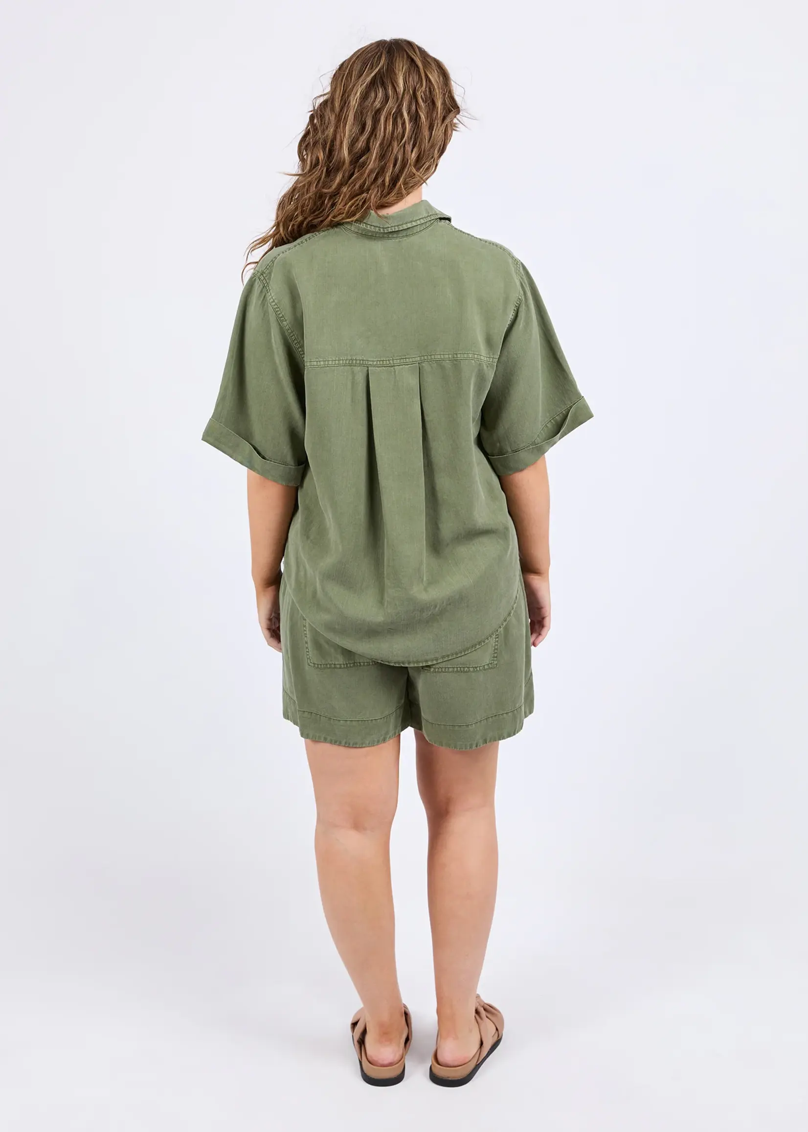 Bliss Washed Shirt - Clover