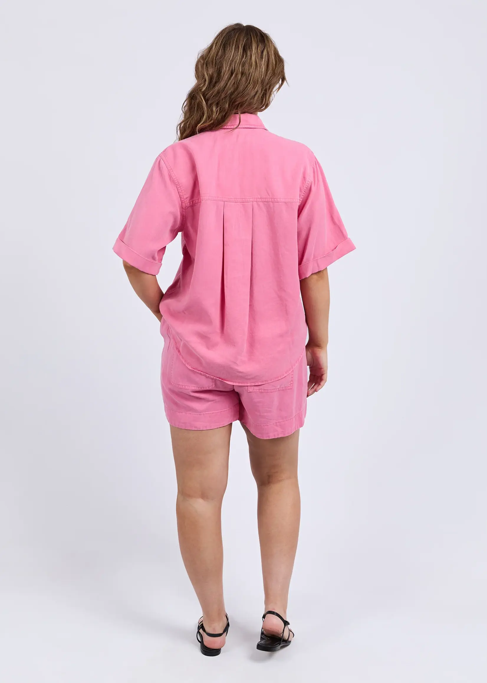 Bliss Washed Shirt - Chateau Rose