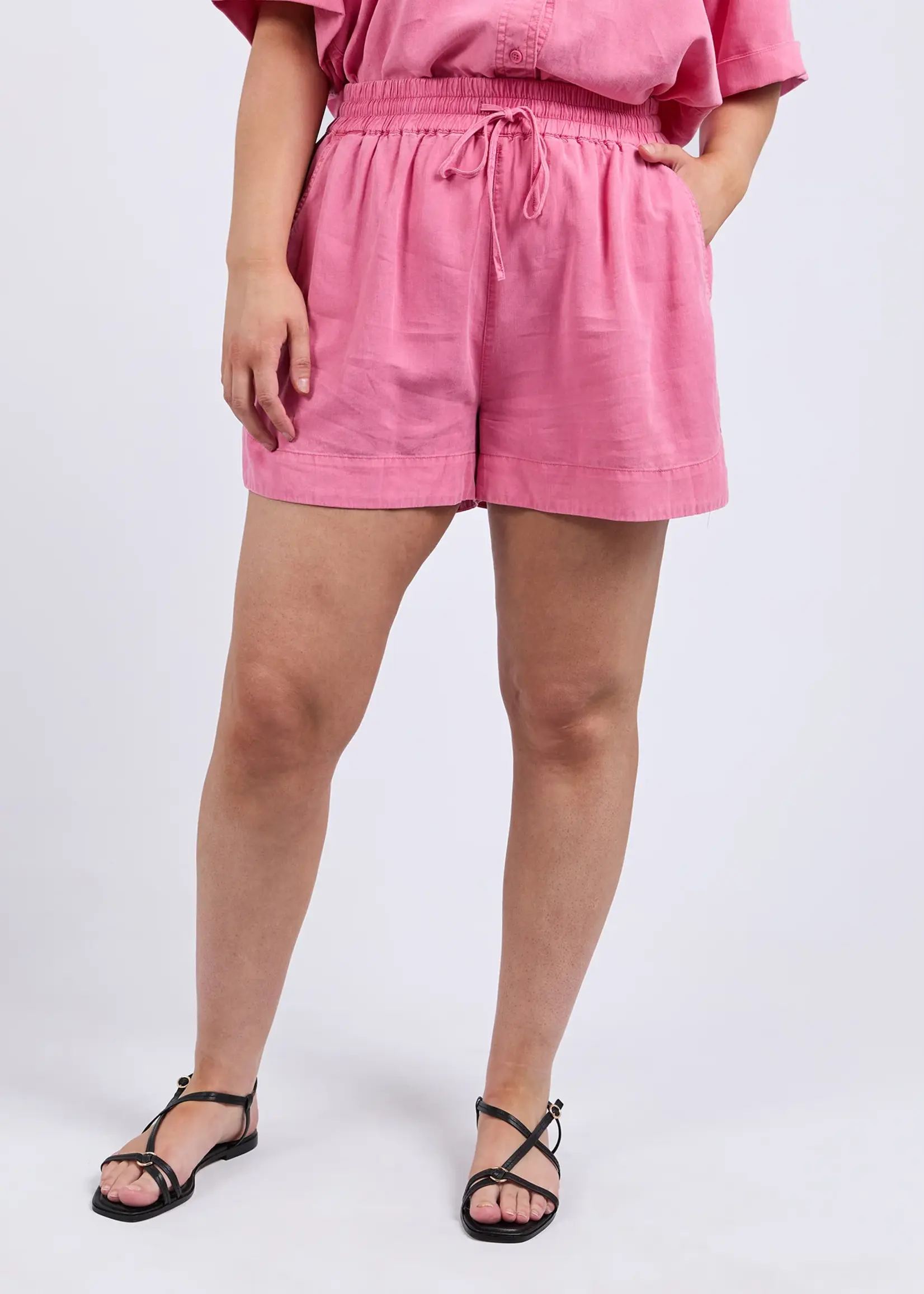 Bliss Washed Short - Chateau Rose