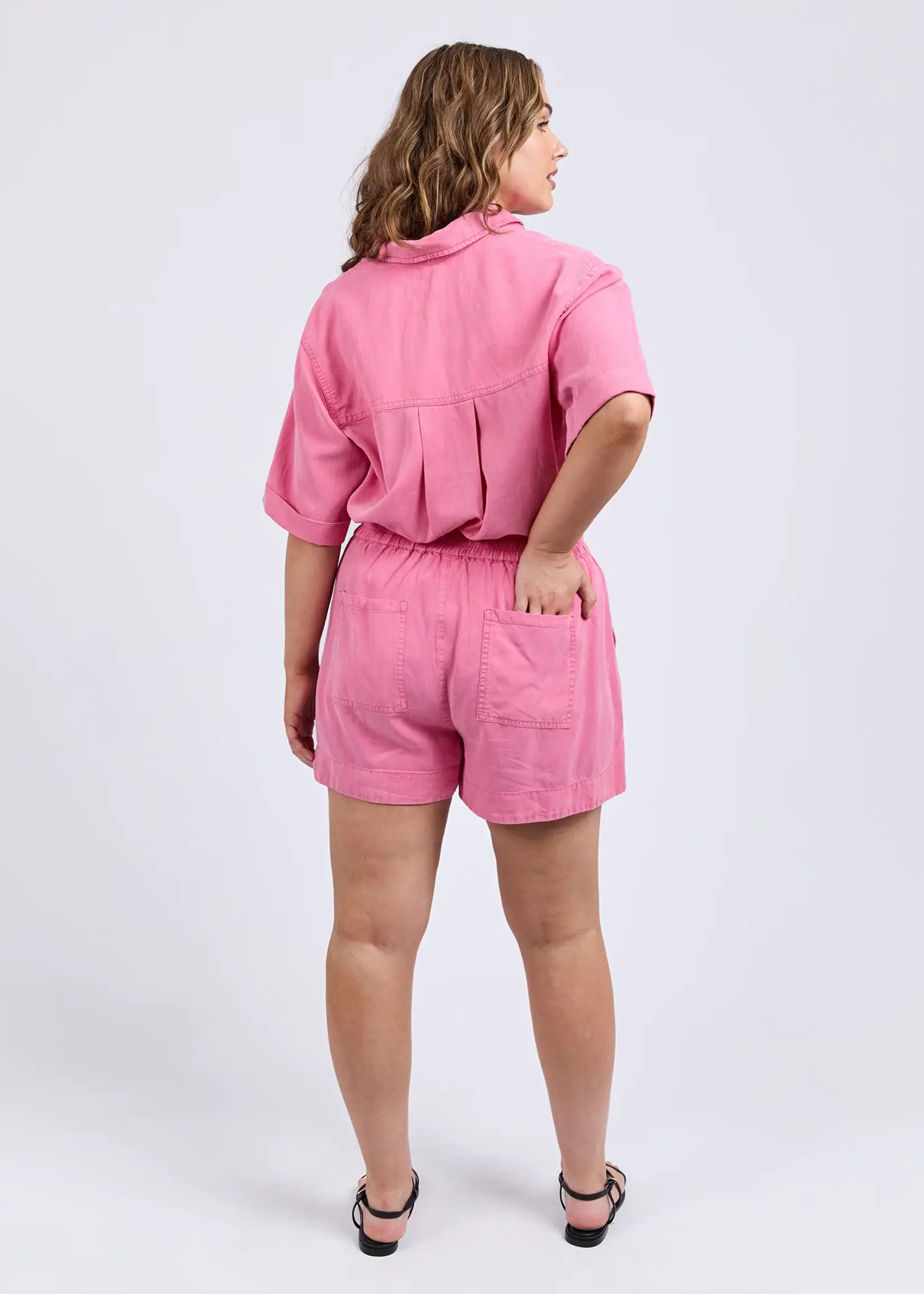 Bliss Washed Short - Chateau Rose