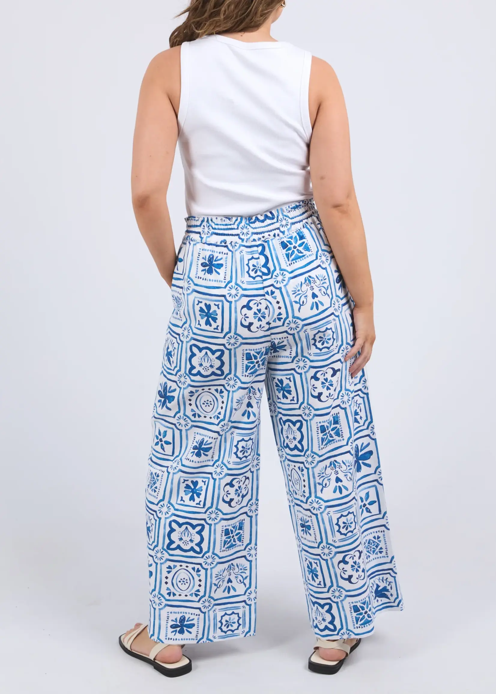 Dolce Tile Pant - Ocean Tile Print