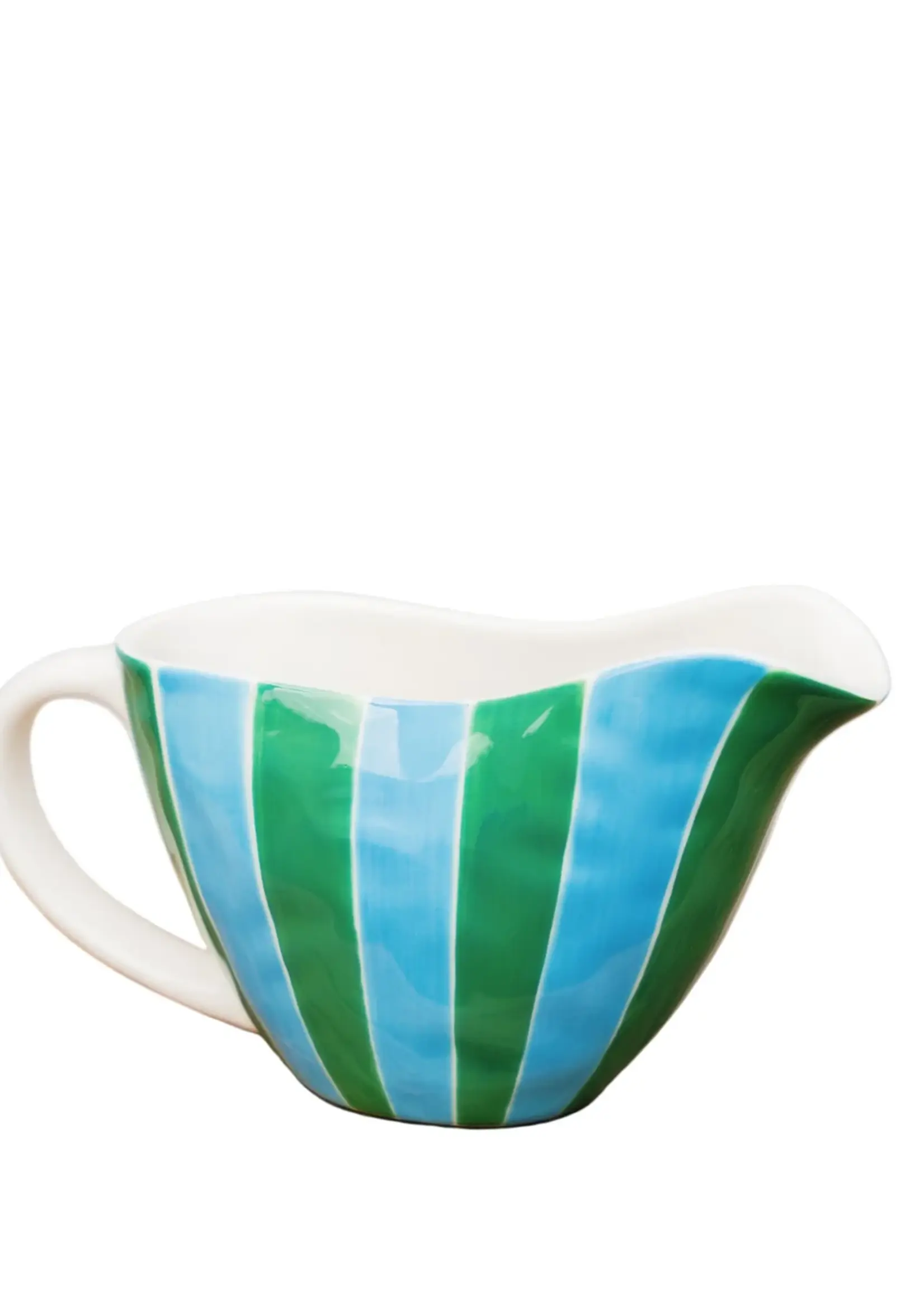 Green & Cornflower Blue Stripes