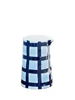 Milk Jug - Navy & Blue Gingham