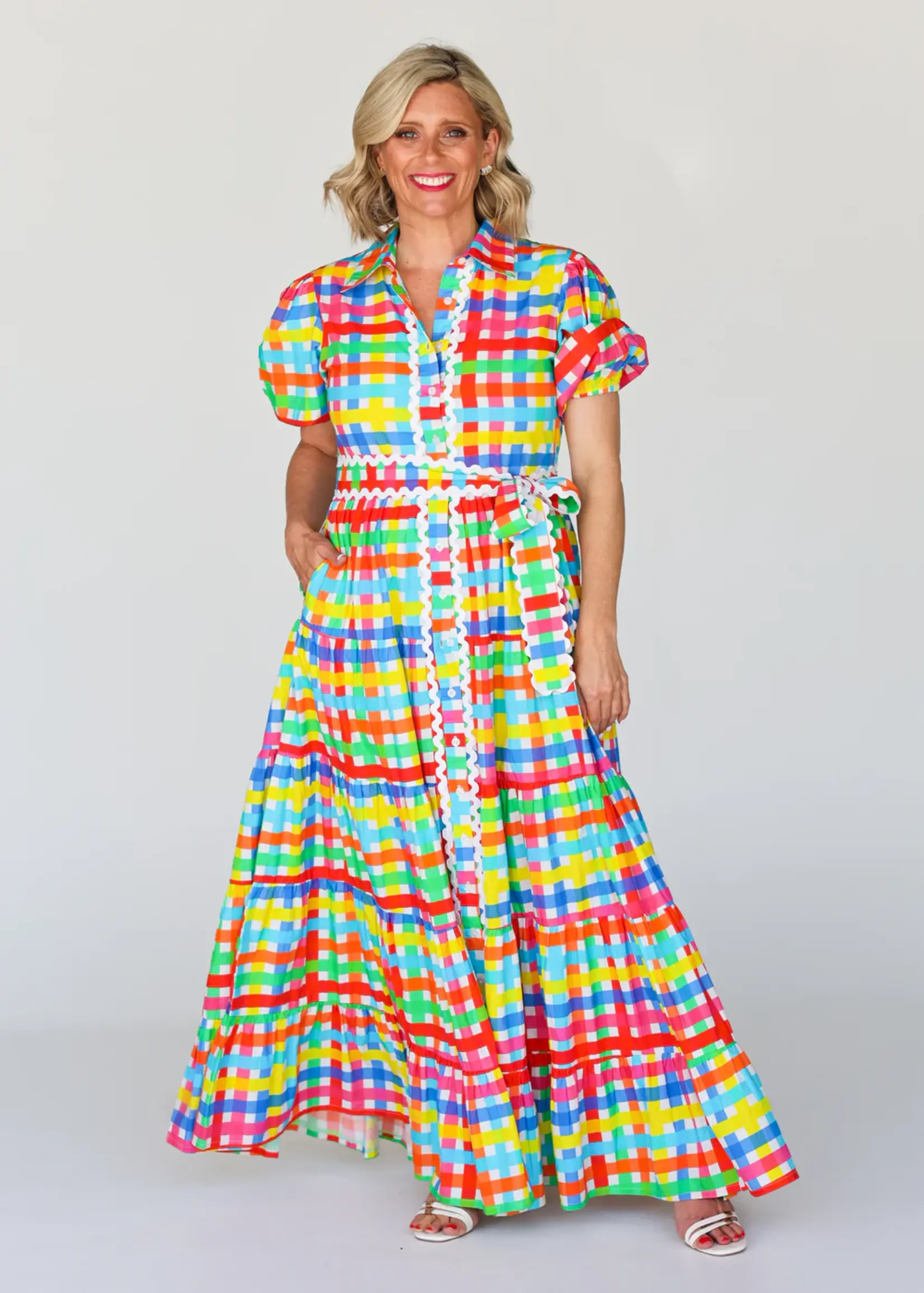 Liv & Milly Alice Neon Gingham