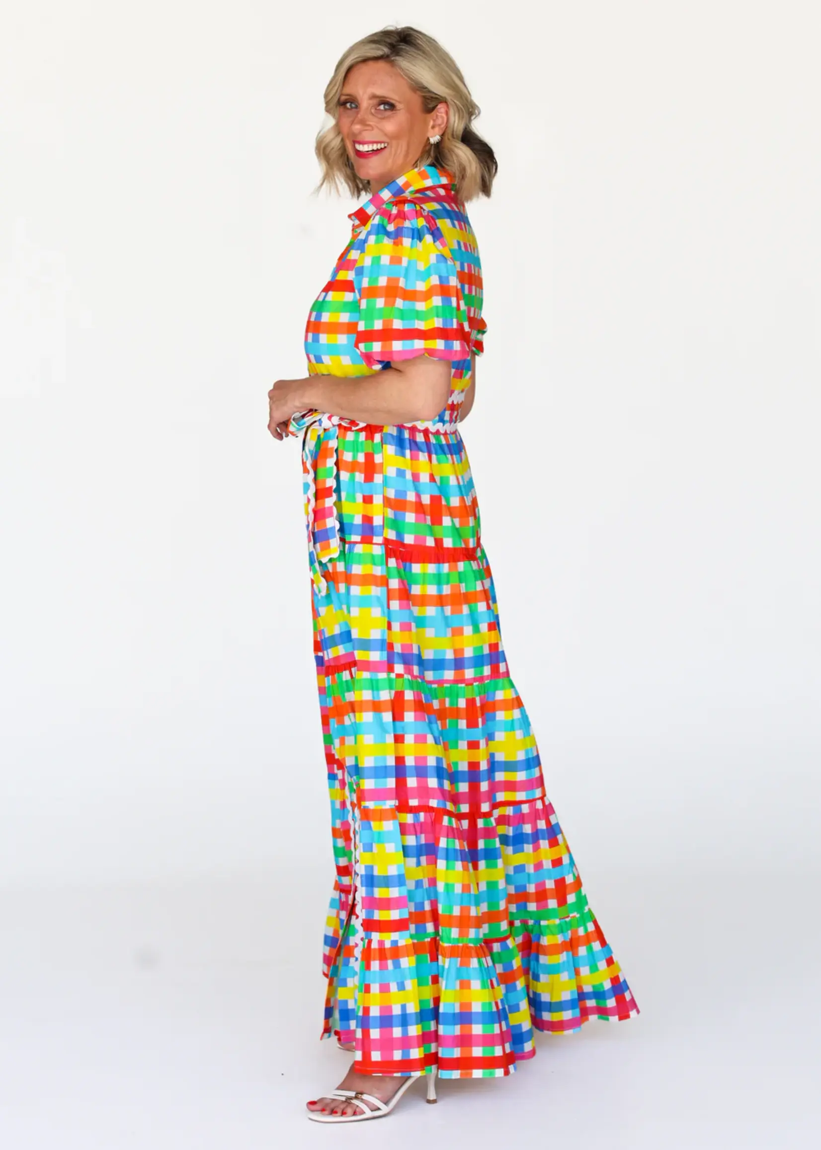 Liv & Milly Alice Neon Gingham