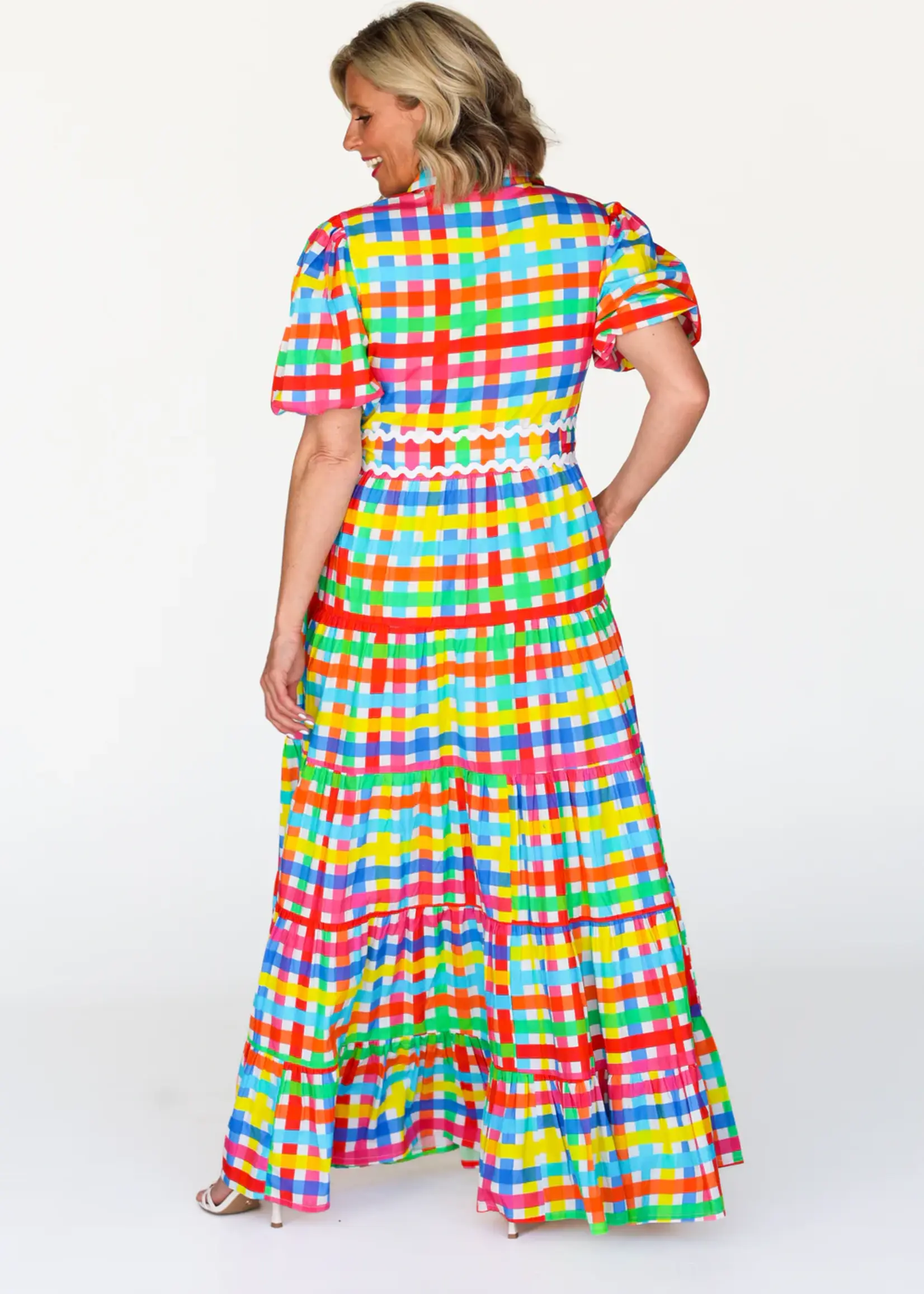 Liv & Milly Alice Neon Gingham