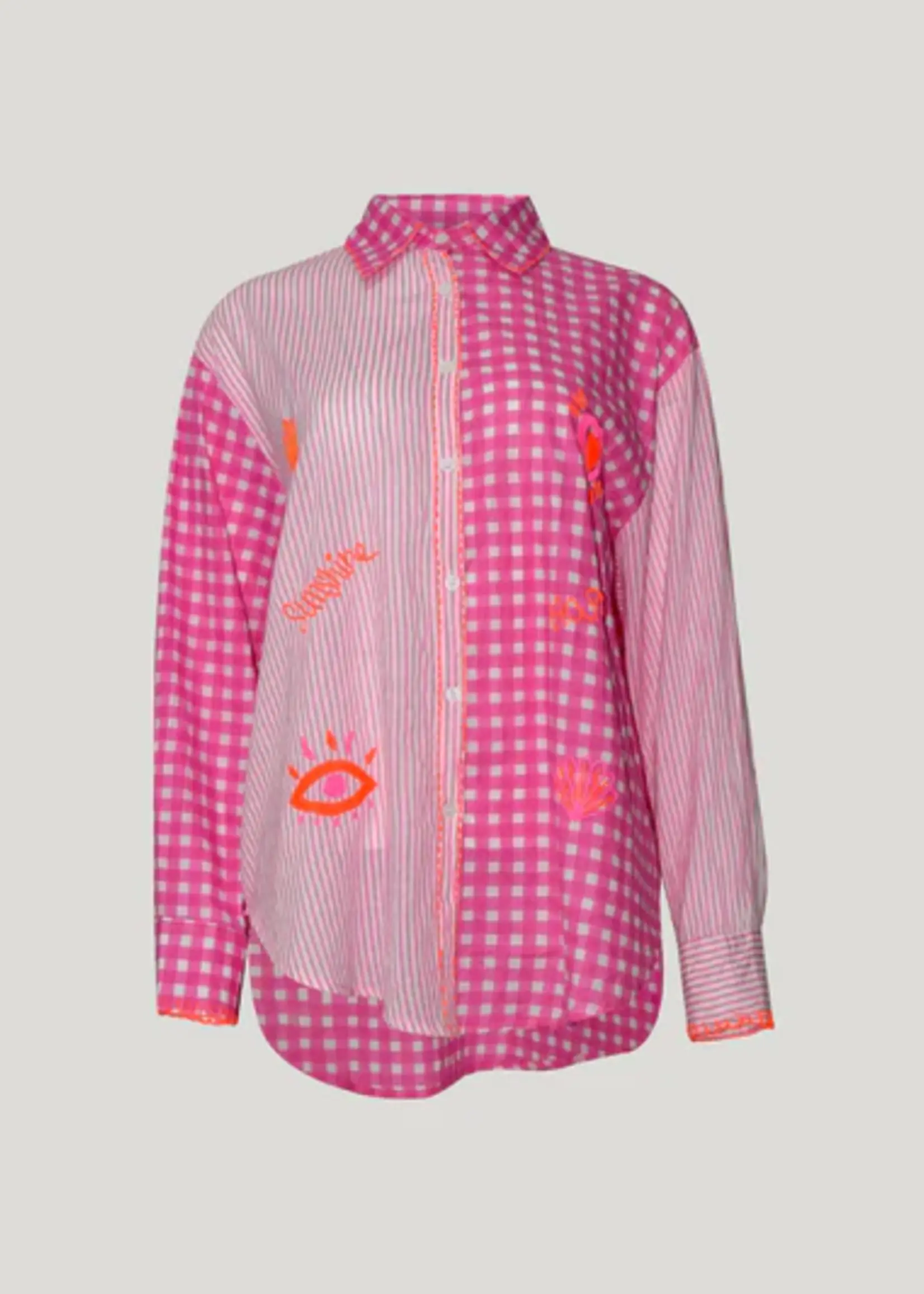 Zoda Shirt - Gingham Pink