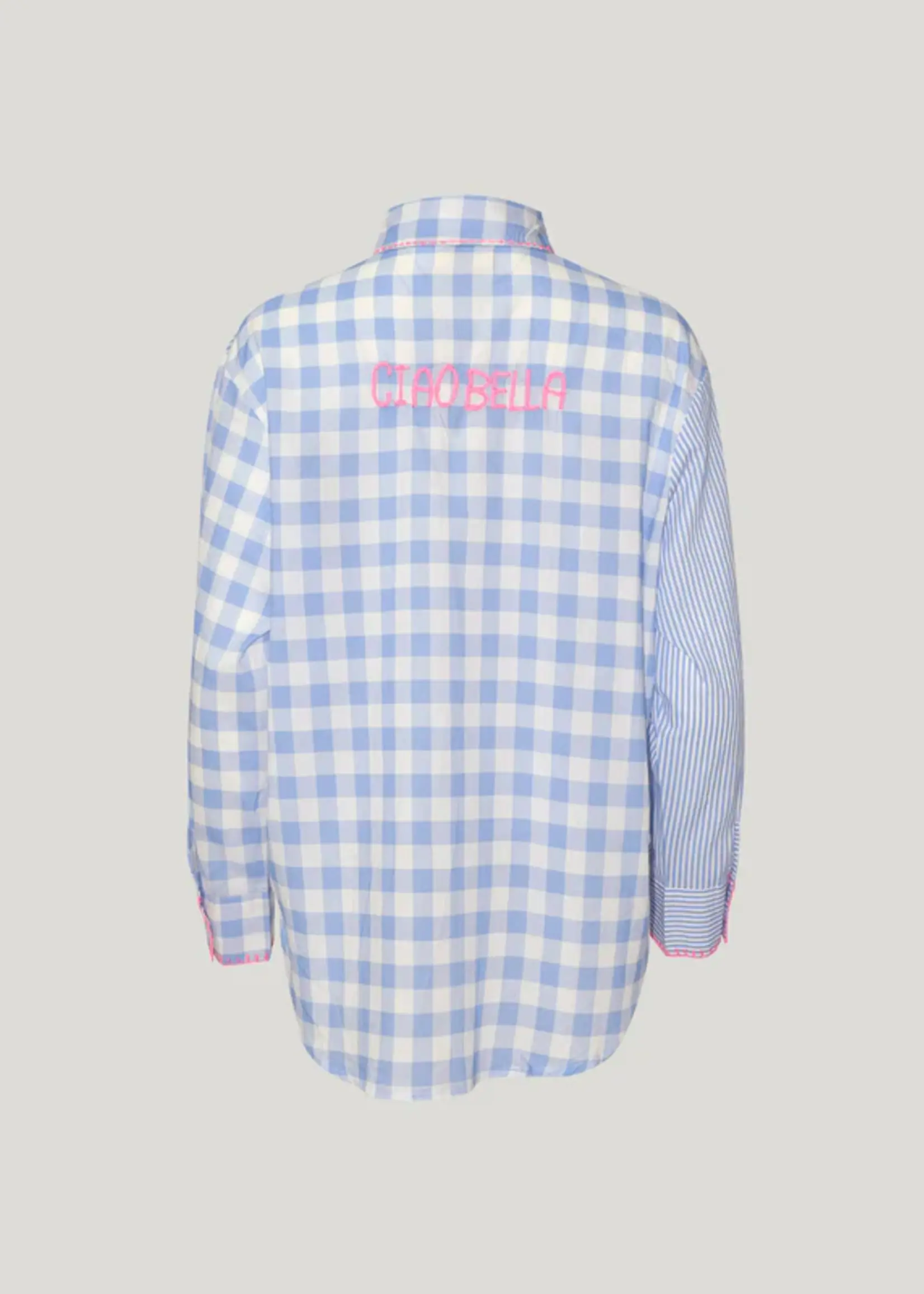 Zoda Shirt - Blue and White Stripes