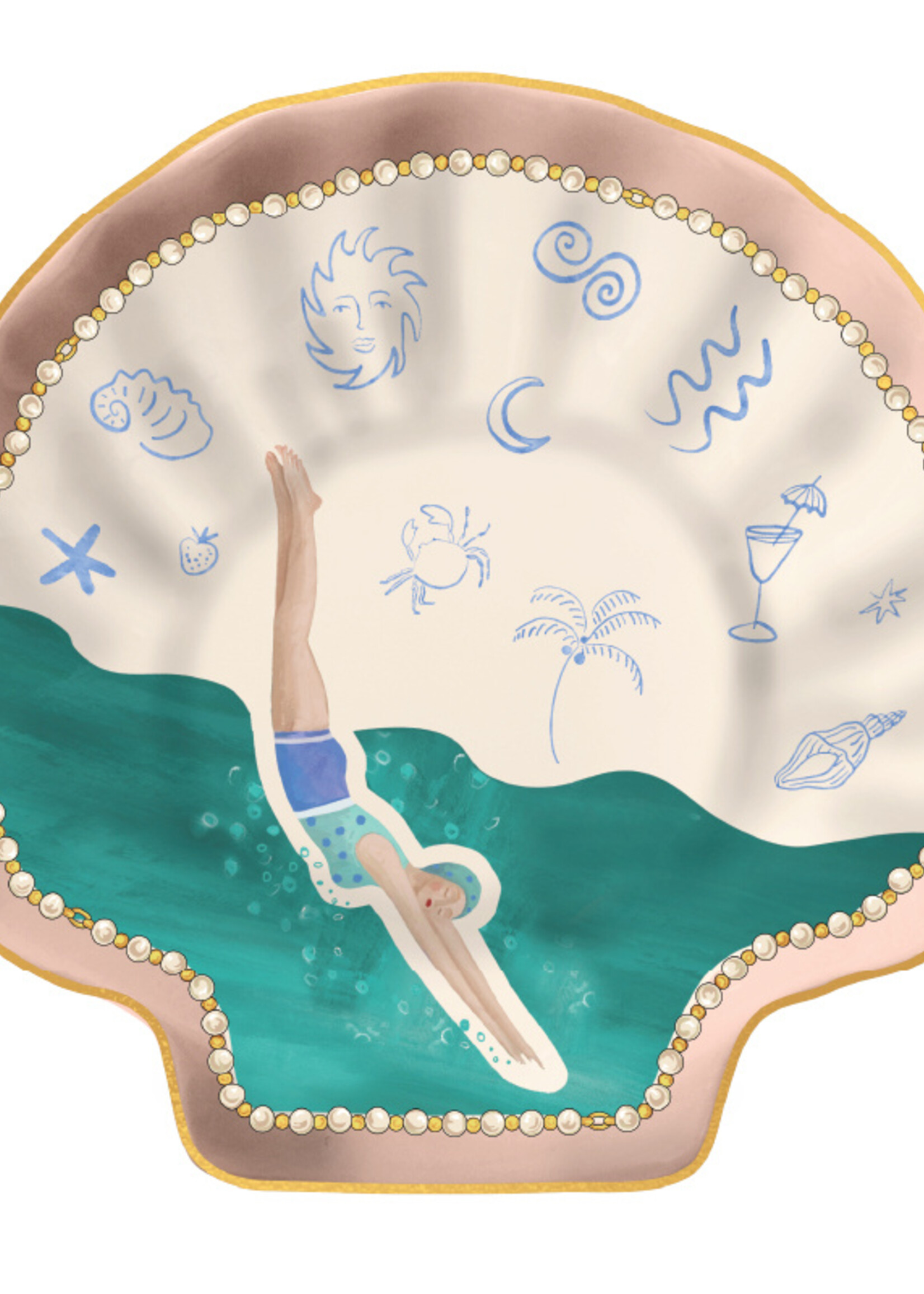 Ceramic Trinket Dish Vintage