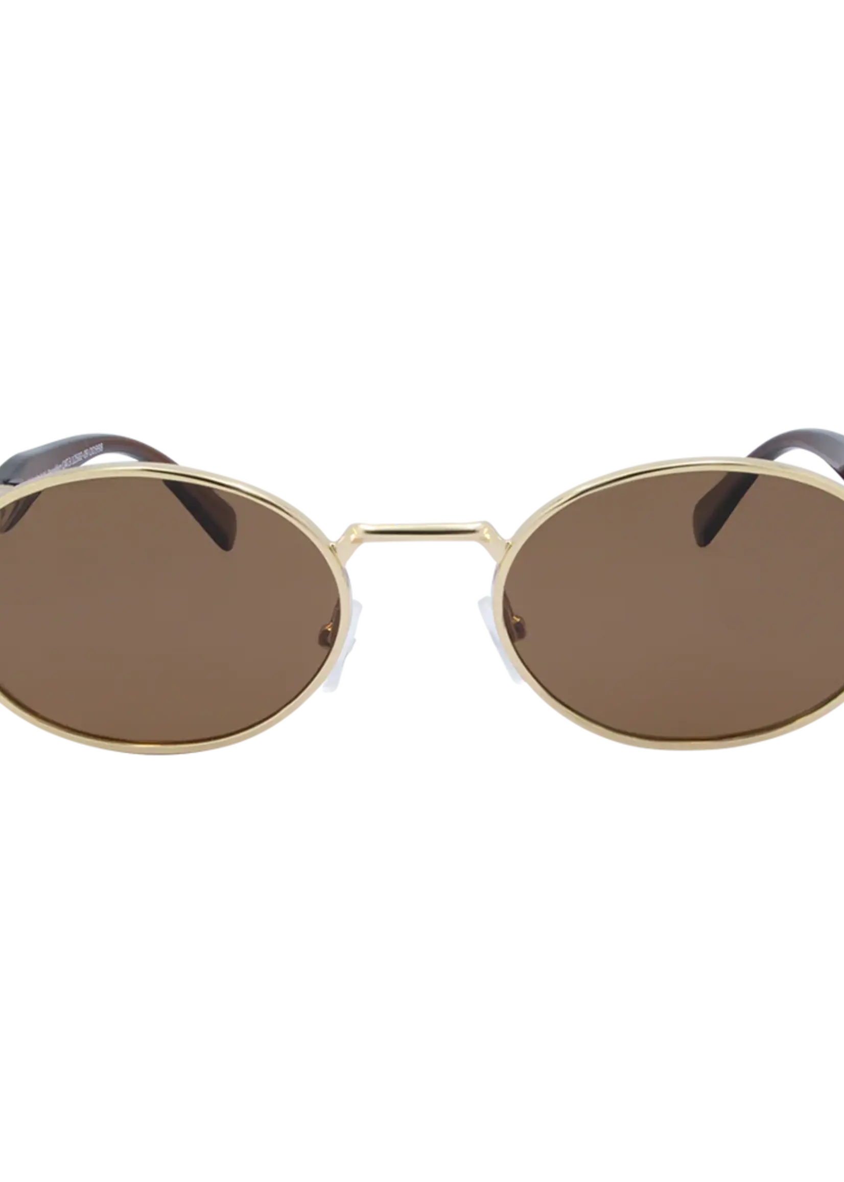 One Day Brooklyn Sunglasses - Gold Brown