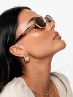 One Day Brooklyn Sunglasses - Gold Brown