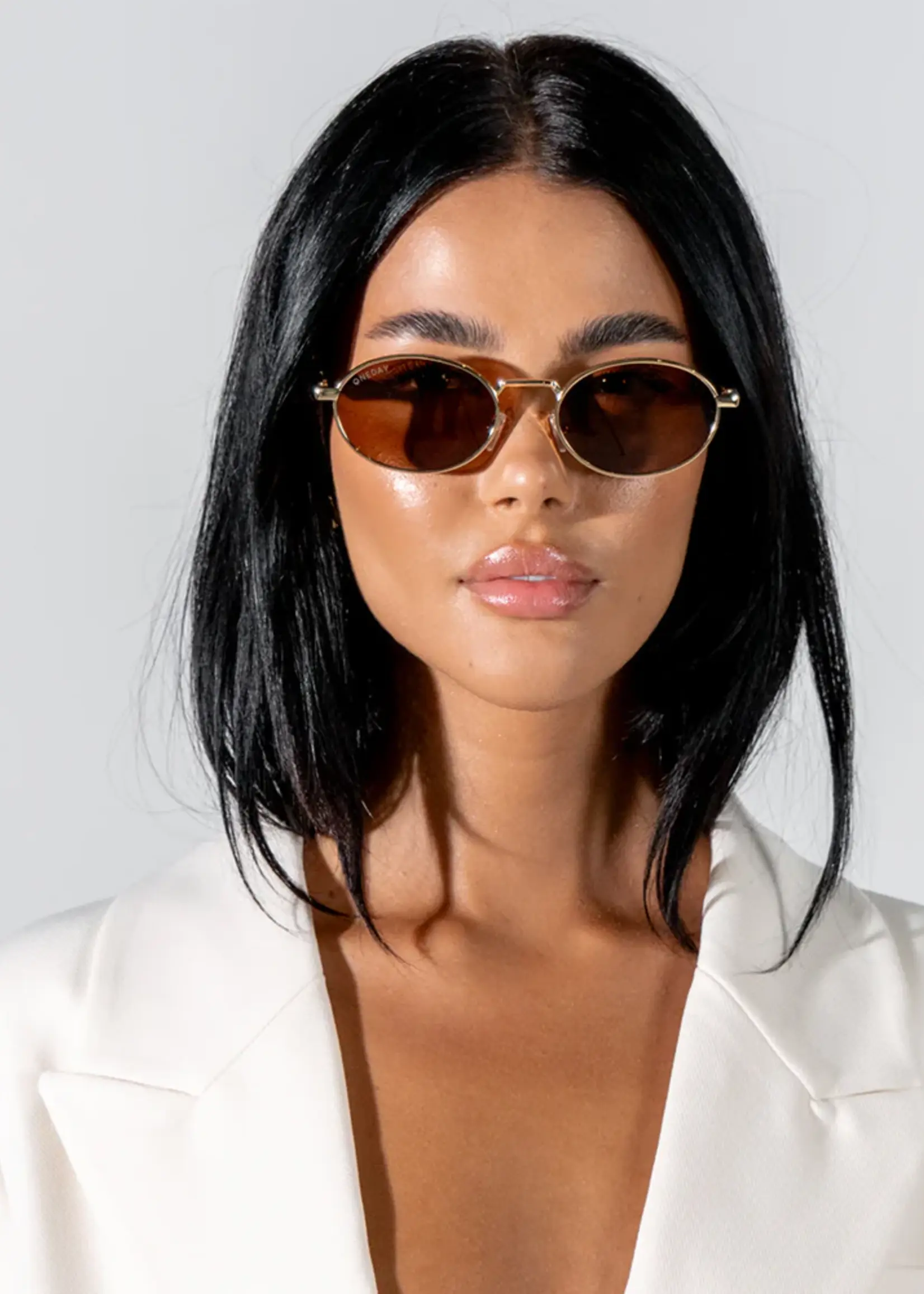 One Day Brooklyn Sunglasses - Gold Brown