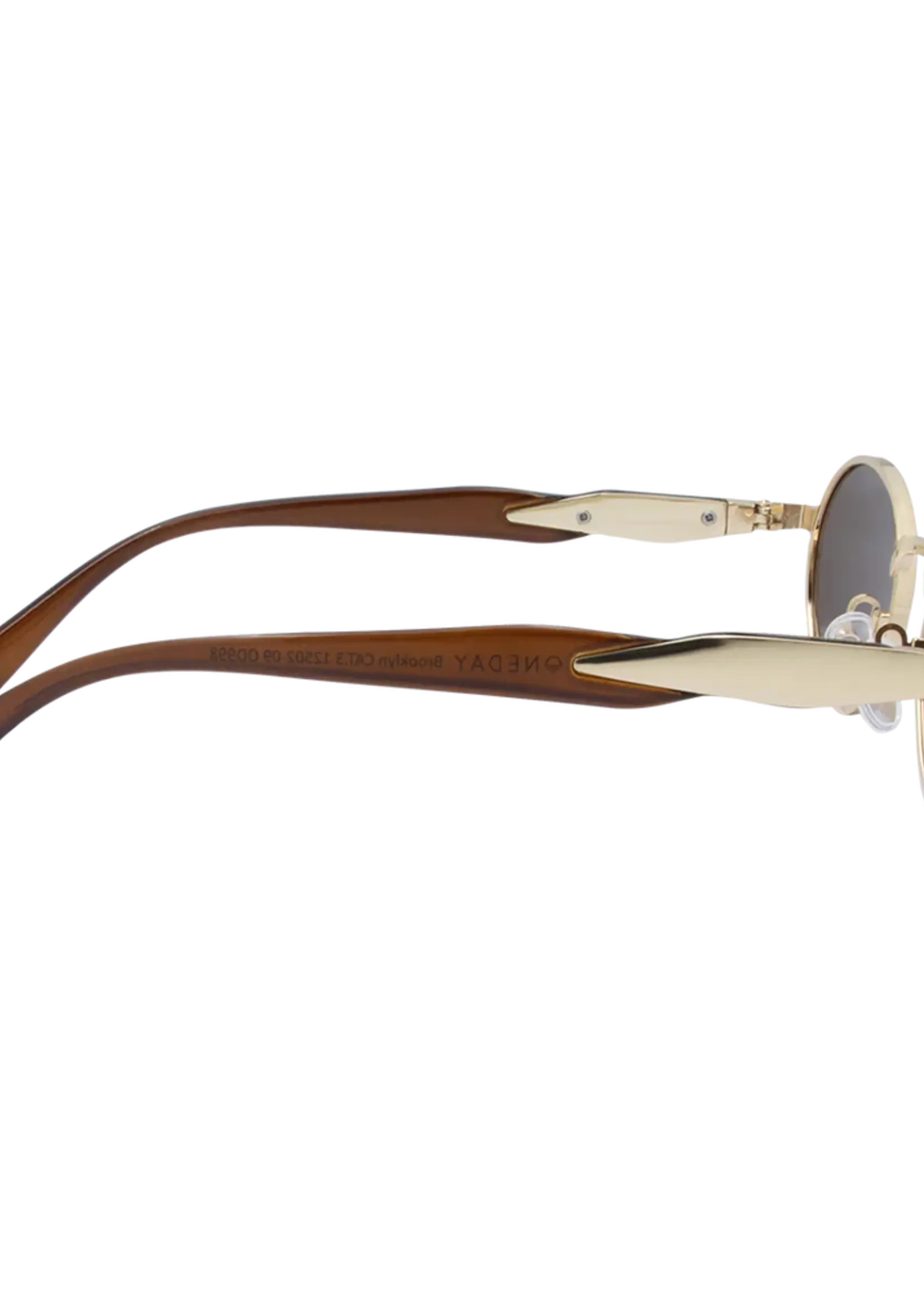 One Day Brooklyn Sunglasses - Gold Brown