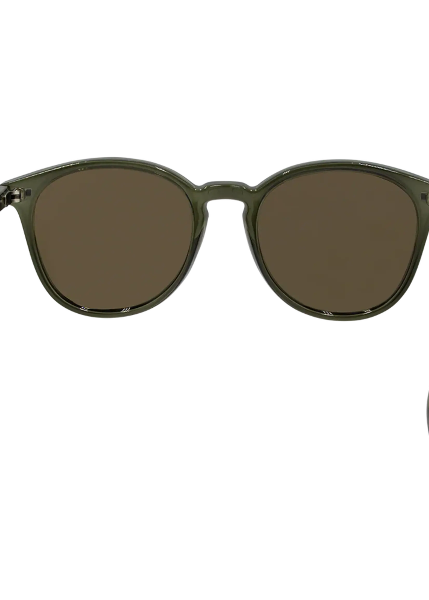 Sin Eyewear Risky Business Sunglasses - Crystal Green & Brown