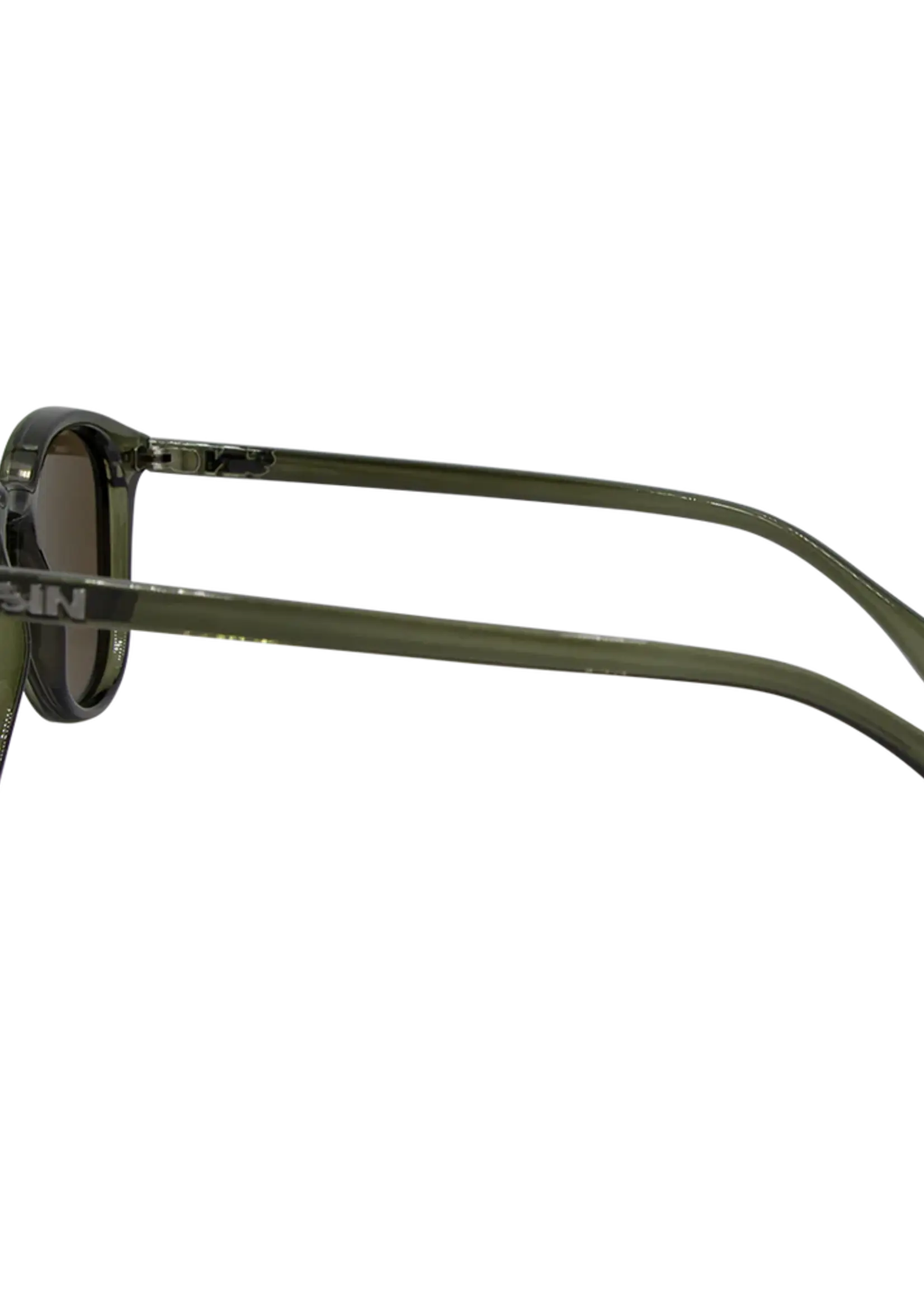 Sin Eyewear Risky Business Sunglasses - Crystal Green & Brown