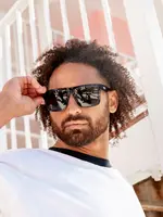 Sin Eyewear Vespa Sunglasses - Matte Black & Smoke