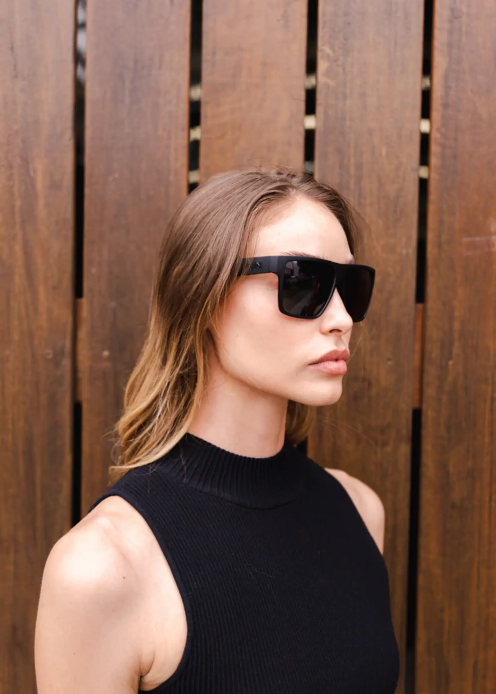 Sin Eyewear Vespa Sunglasses - Matte Black & Smoke
