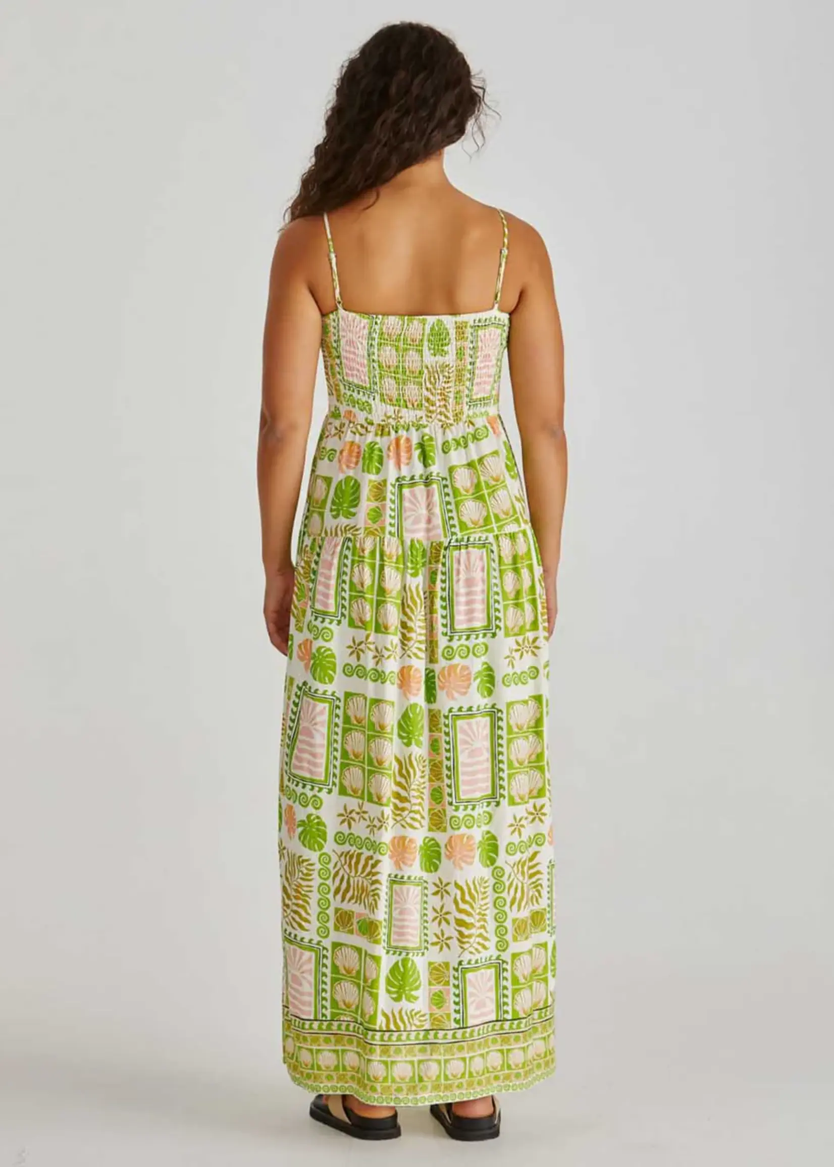 Sass Emmett Maxi Dress - Shell Print