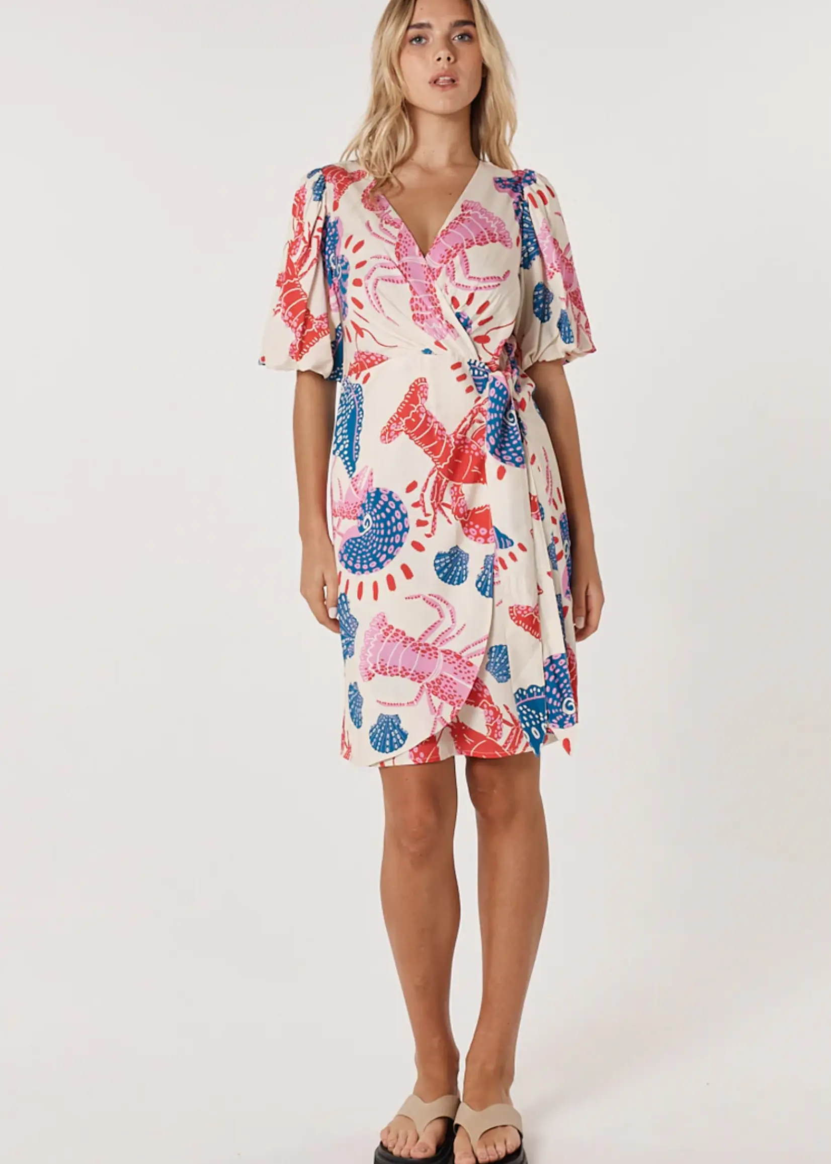 Soleil Dress Wrap - Lobster