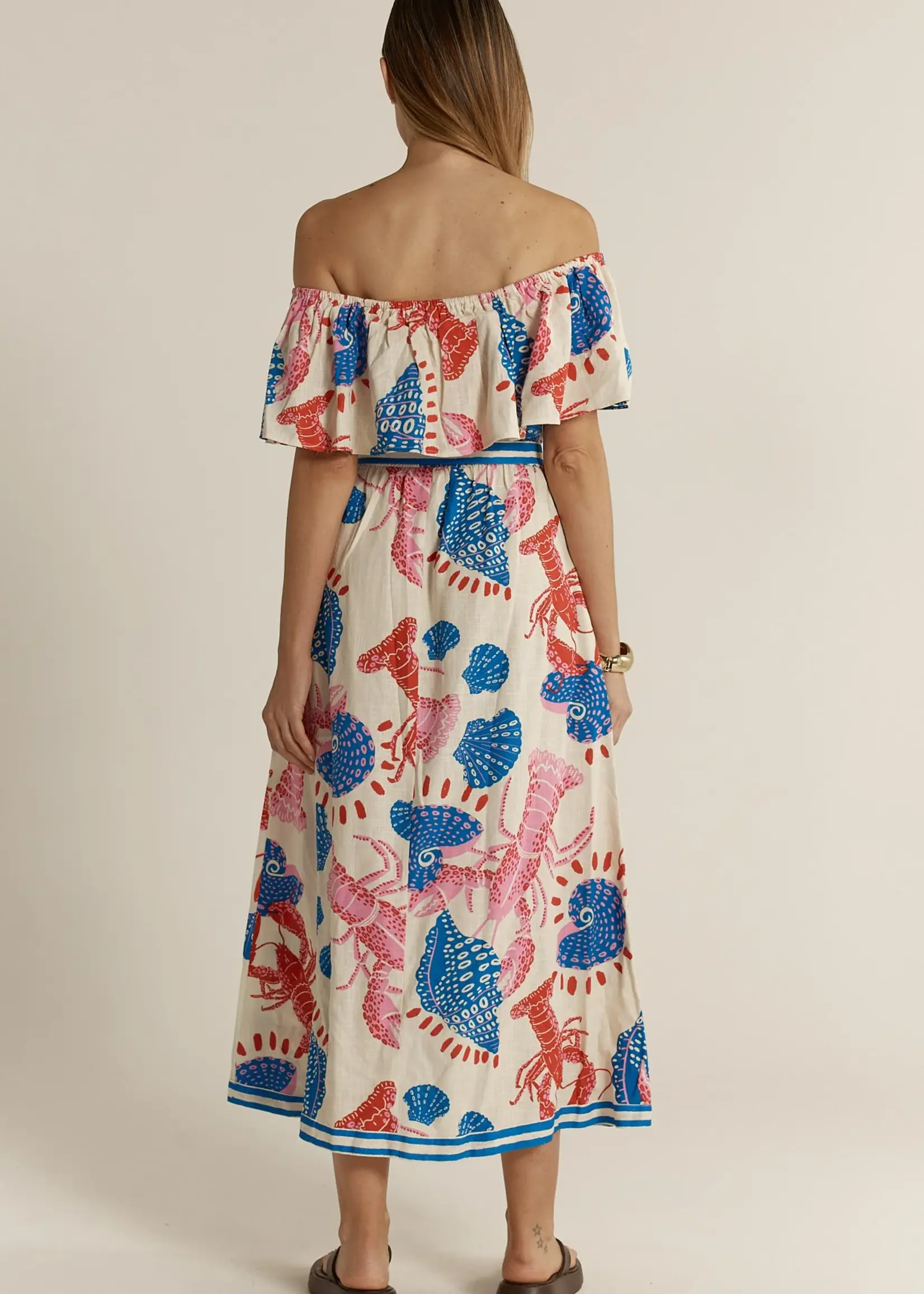 Soleil Dress - Lobster