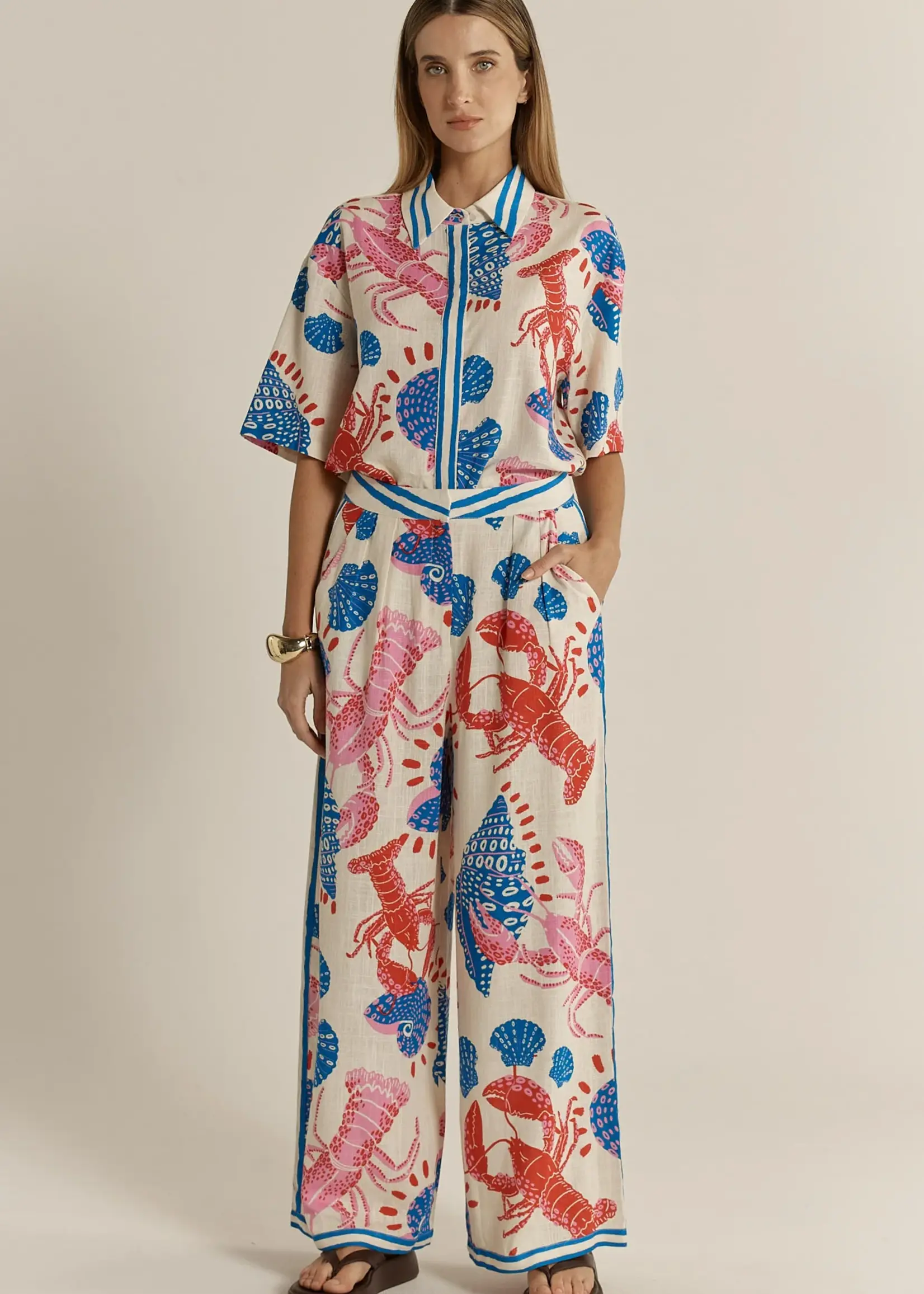 Soleil Pant - Lobster