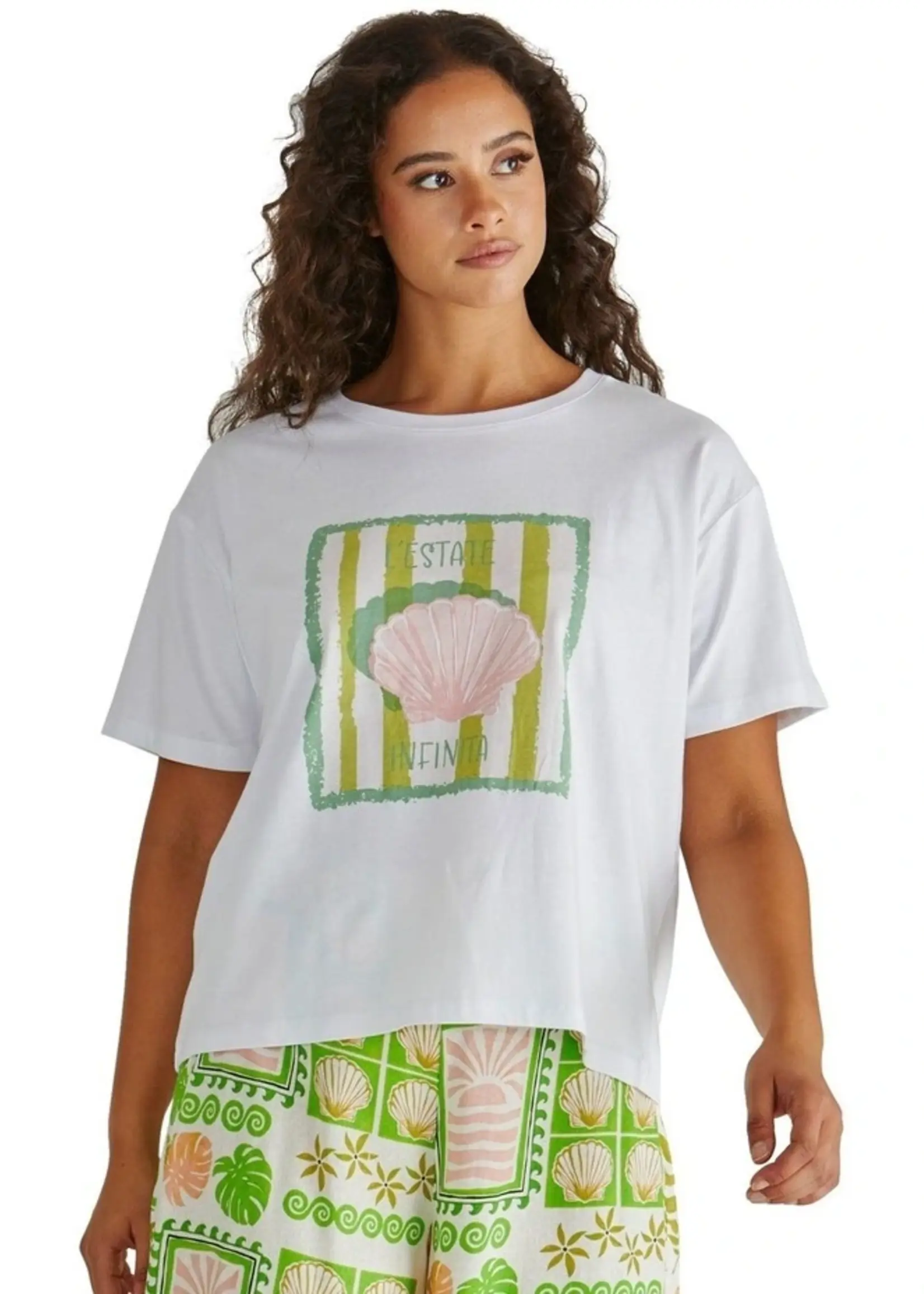 Cynthia Seashell Stripe