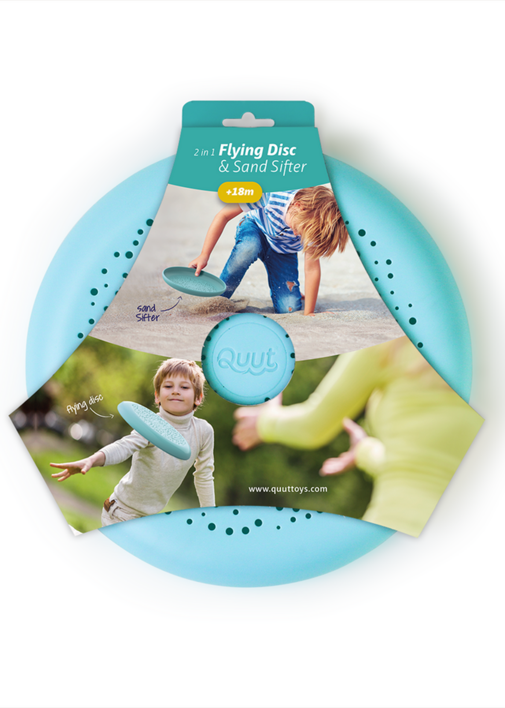 Quut Flying Disc + Sand Sifter - Vintage Blue