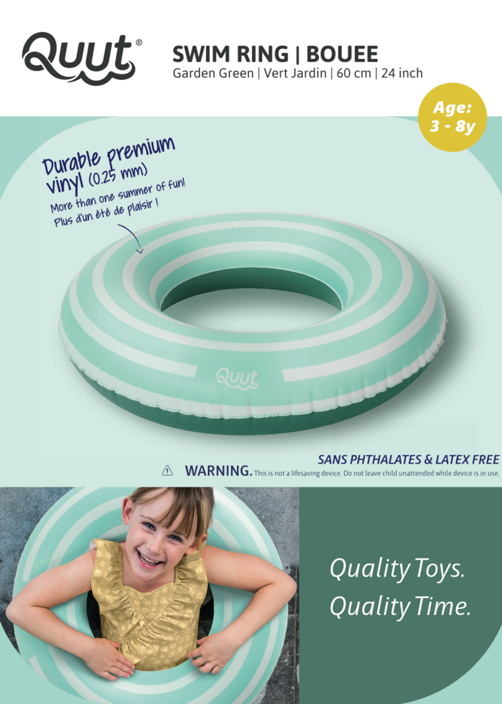 Quut Swim Rings - Medium Garden Green (60cm)