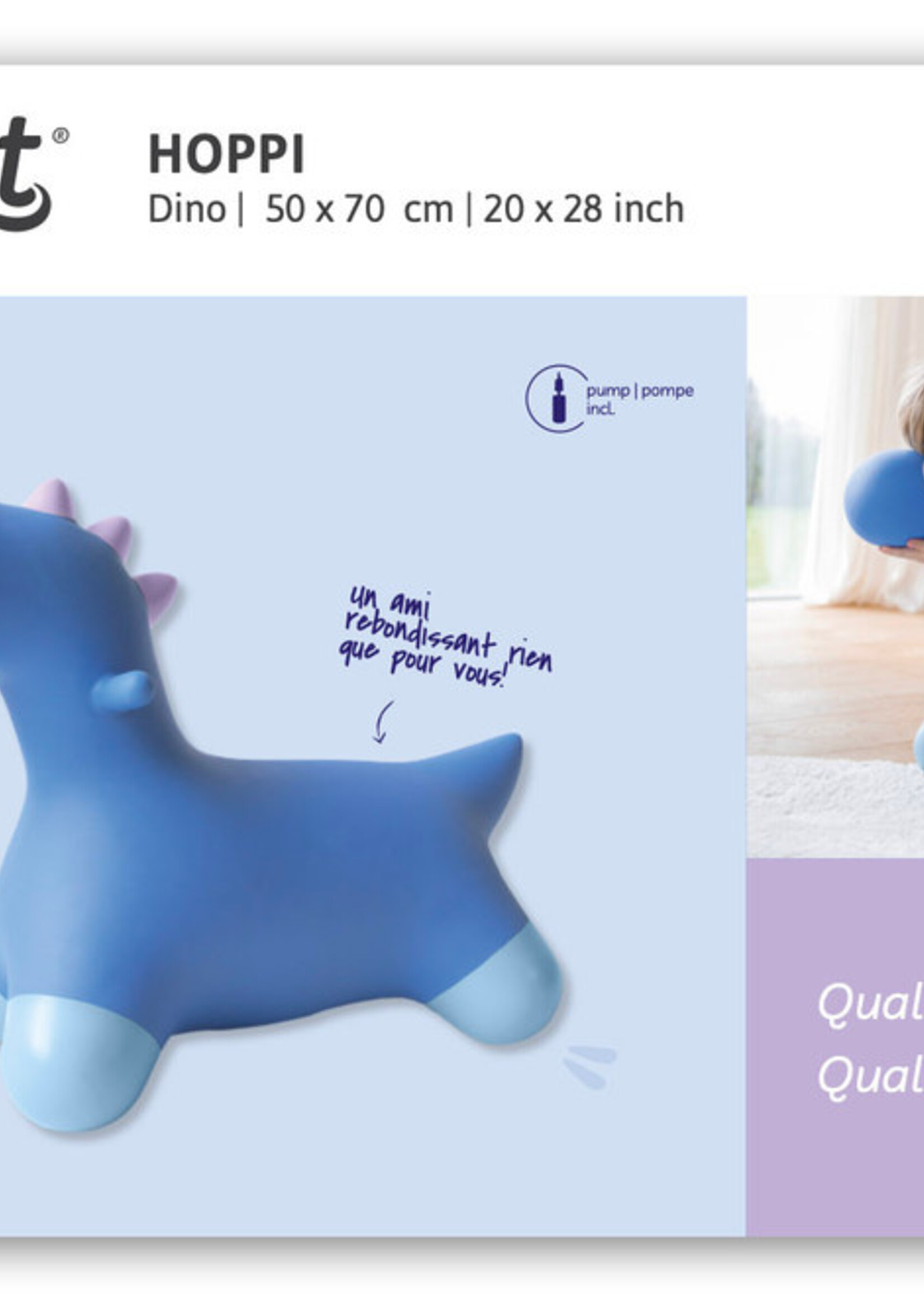 Quut Hoppi - Bouncing Dino - Cosmic Blue
