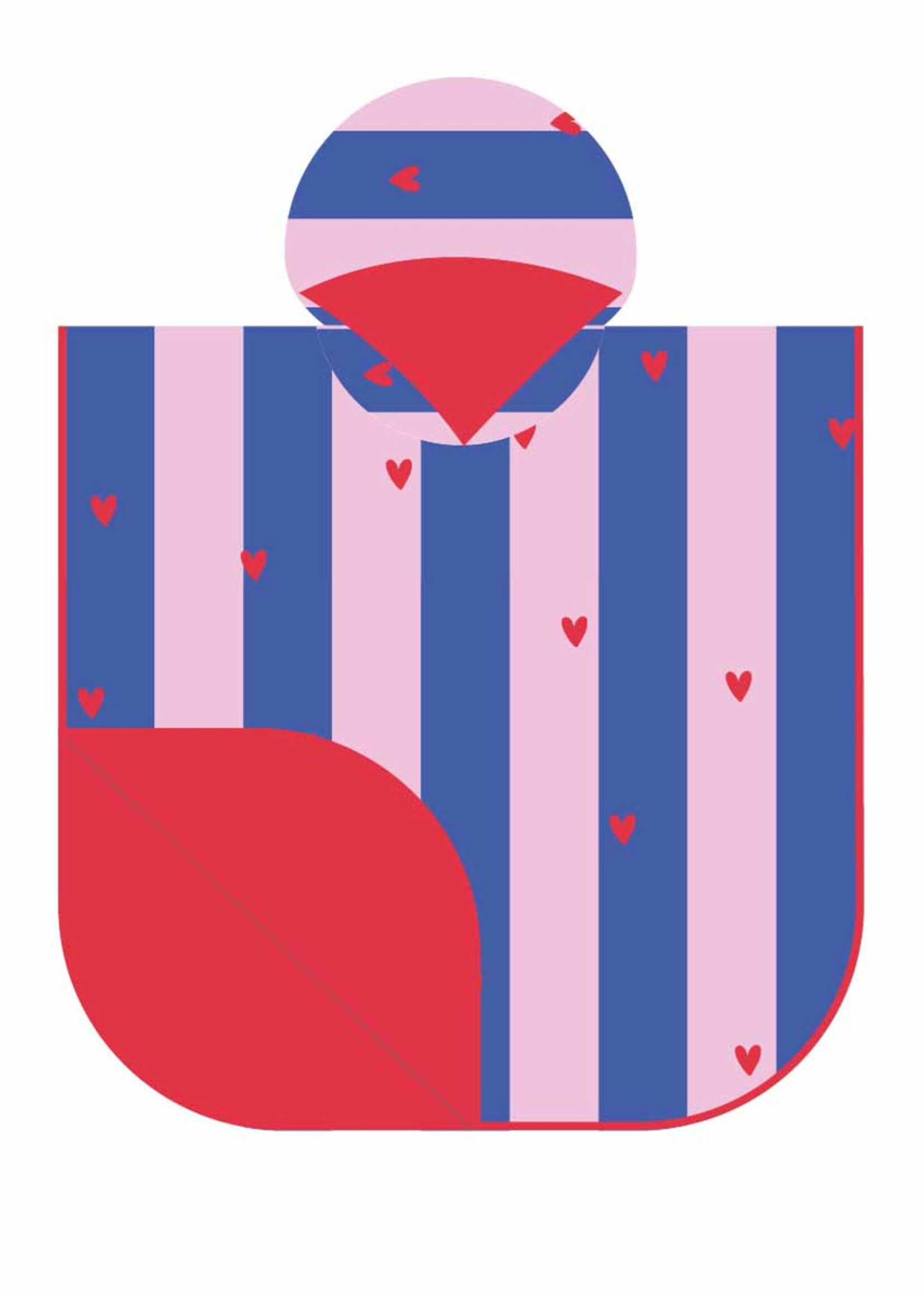 Quut Poncho (60cm x 60cm) - Cherry Red