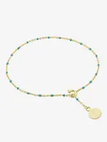 Liberte Heather Gold Aqua Bracelet