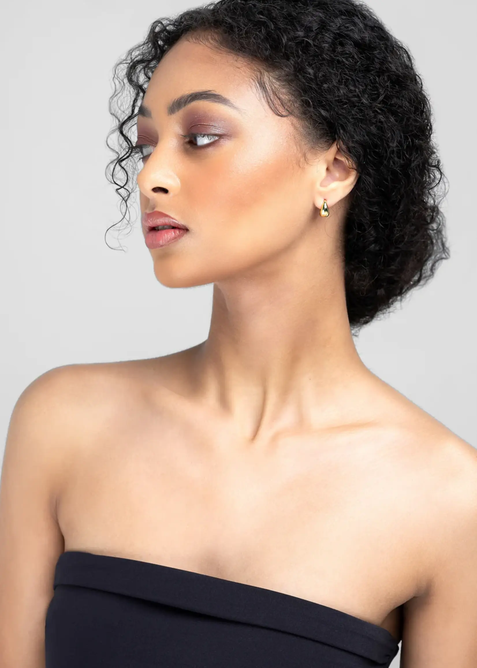 Liberte Tina Silver Huggie