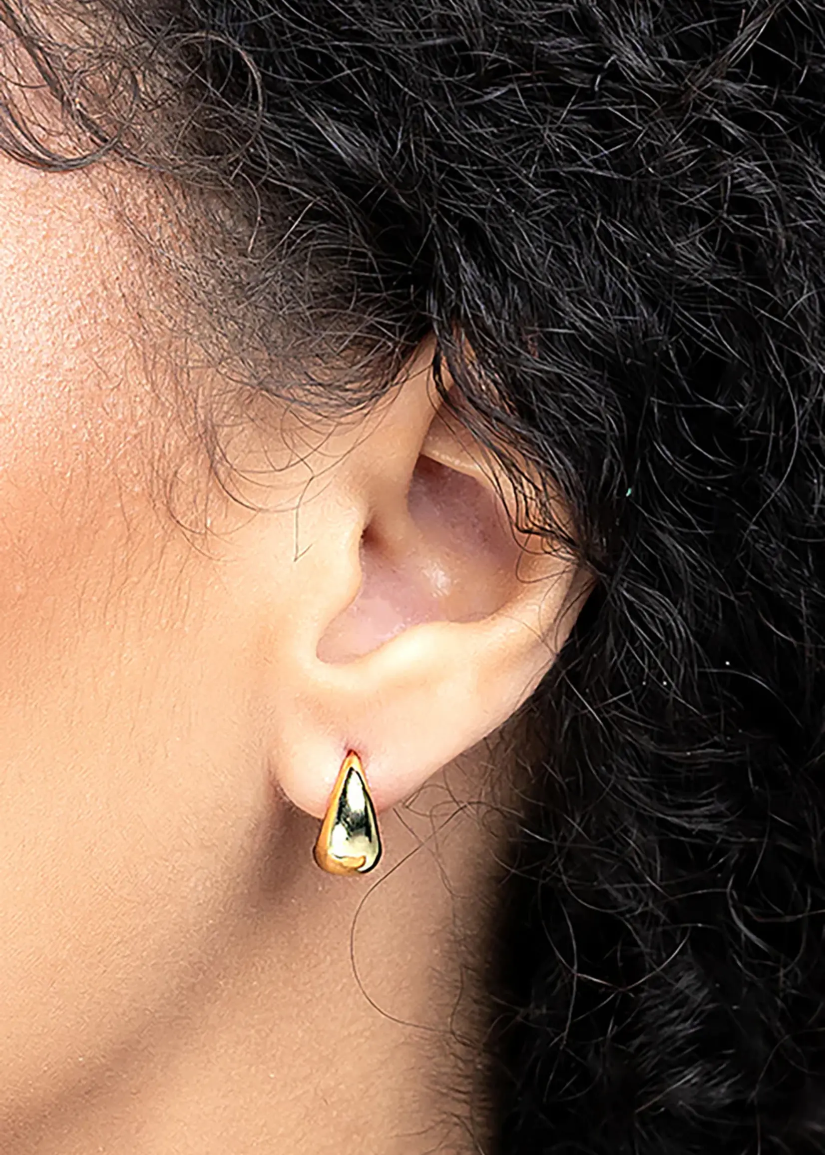 Liberte Tina Silver Huggie