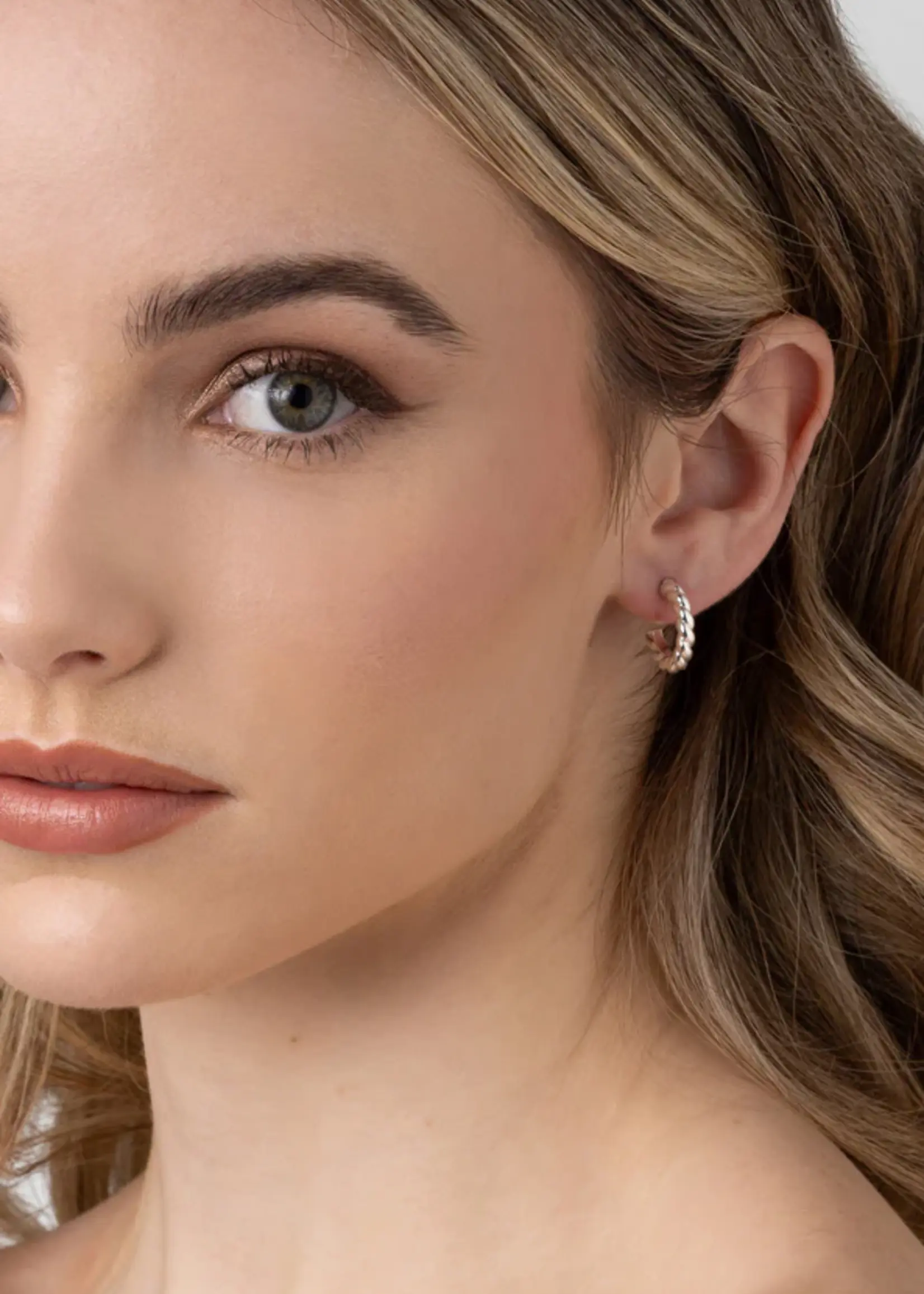 Liberte Sandy Gold Hoop Earring