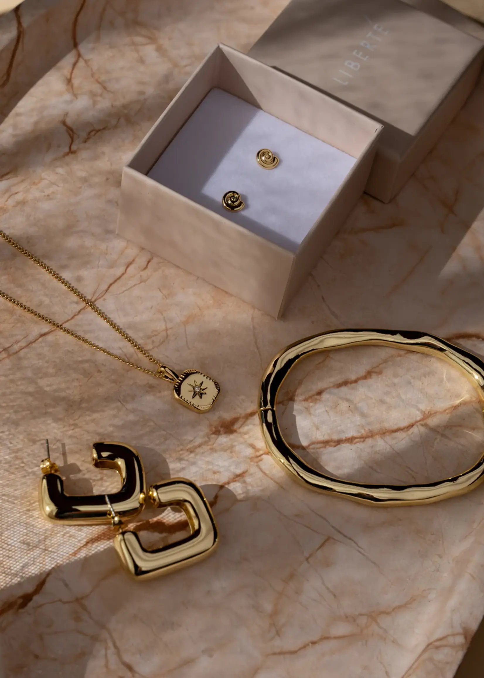 Liberte Petite Brodie Gold Earring